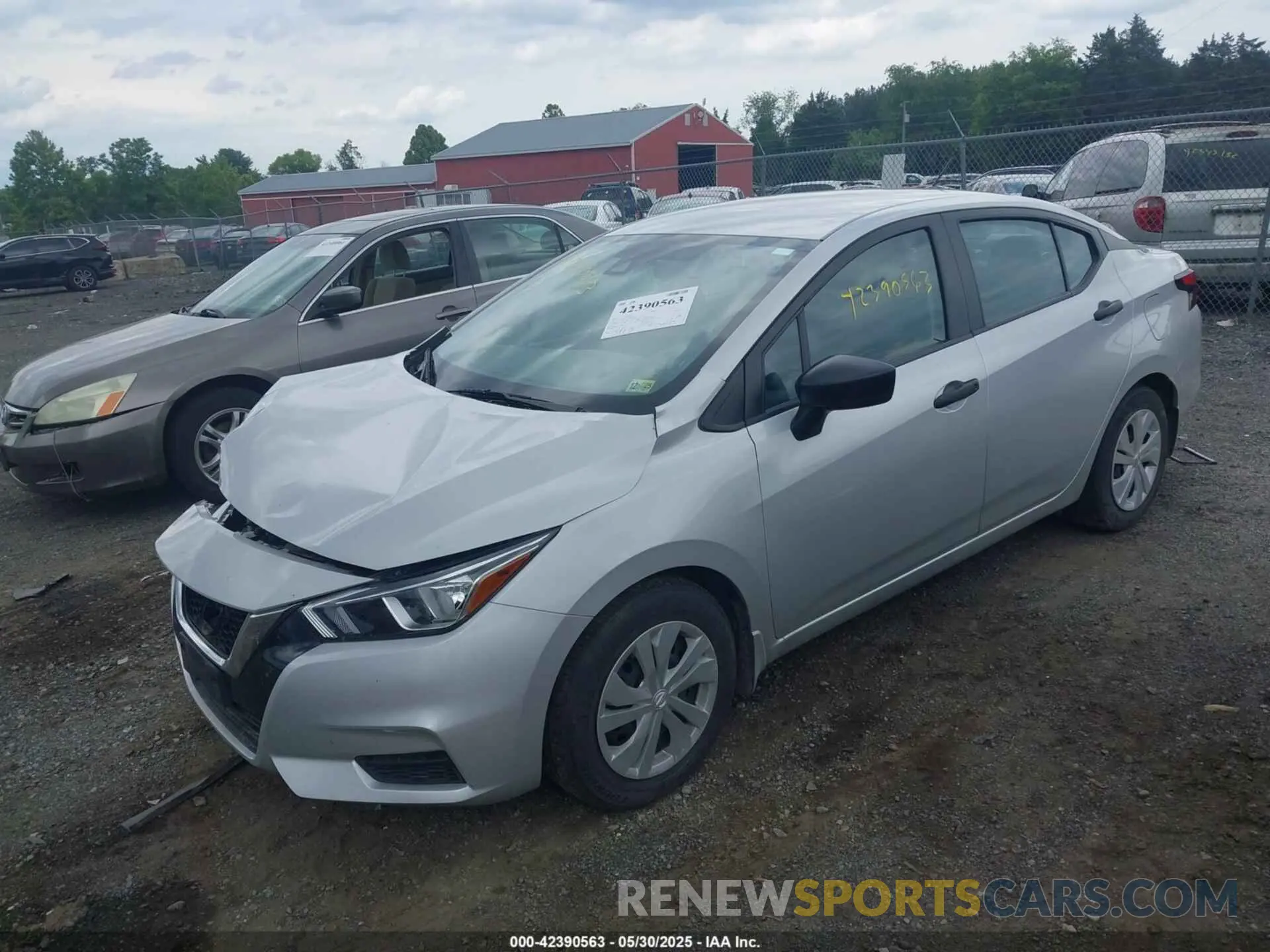 2 Photograph of a damaged car 3N1CN8DVXNL862190 NISSAN VERSA 2022