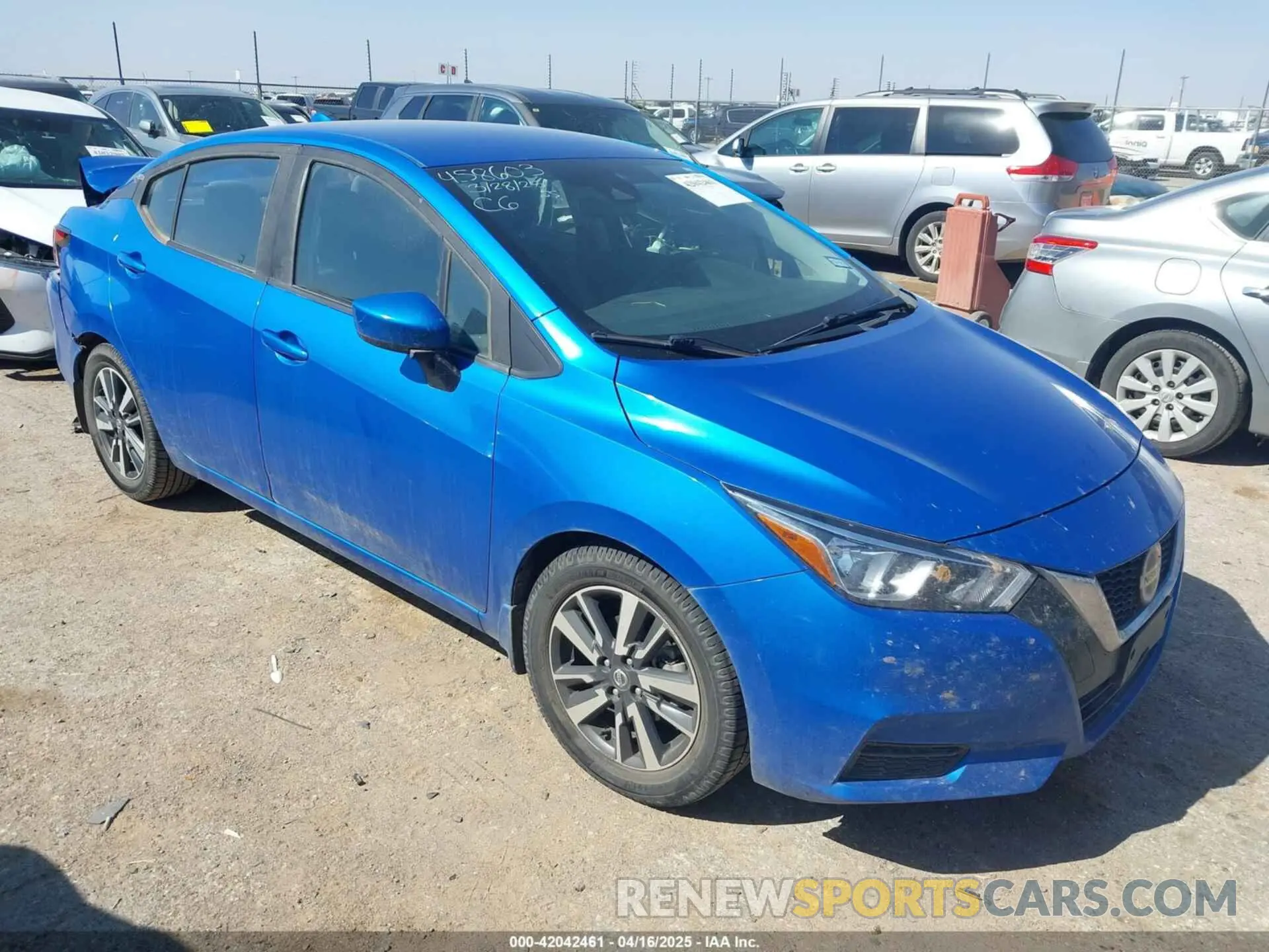 1 Photograph of a damaged car 3N1CN8EV1NL825527 NISSAN VERSA 2022