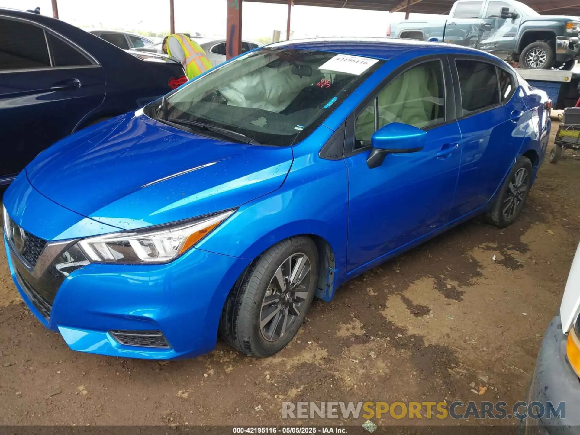 2 Photograph of a damaged car 3N1CN8EV1NL866093 NISSAN VERSA 2022