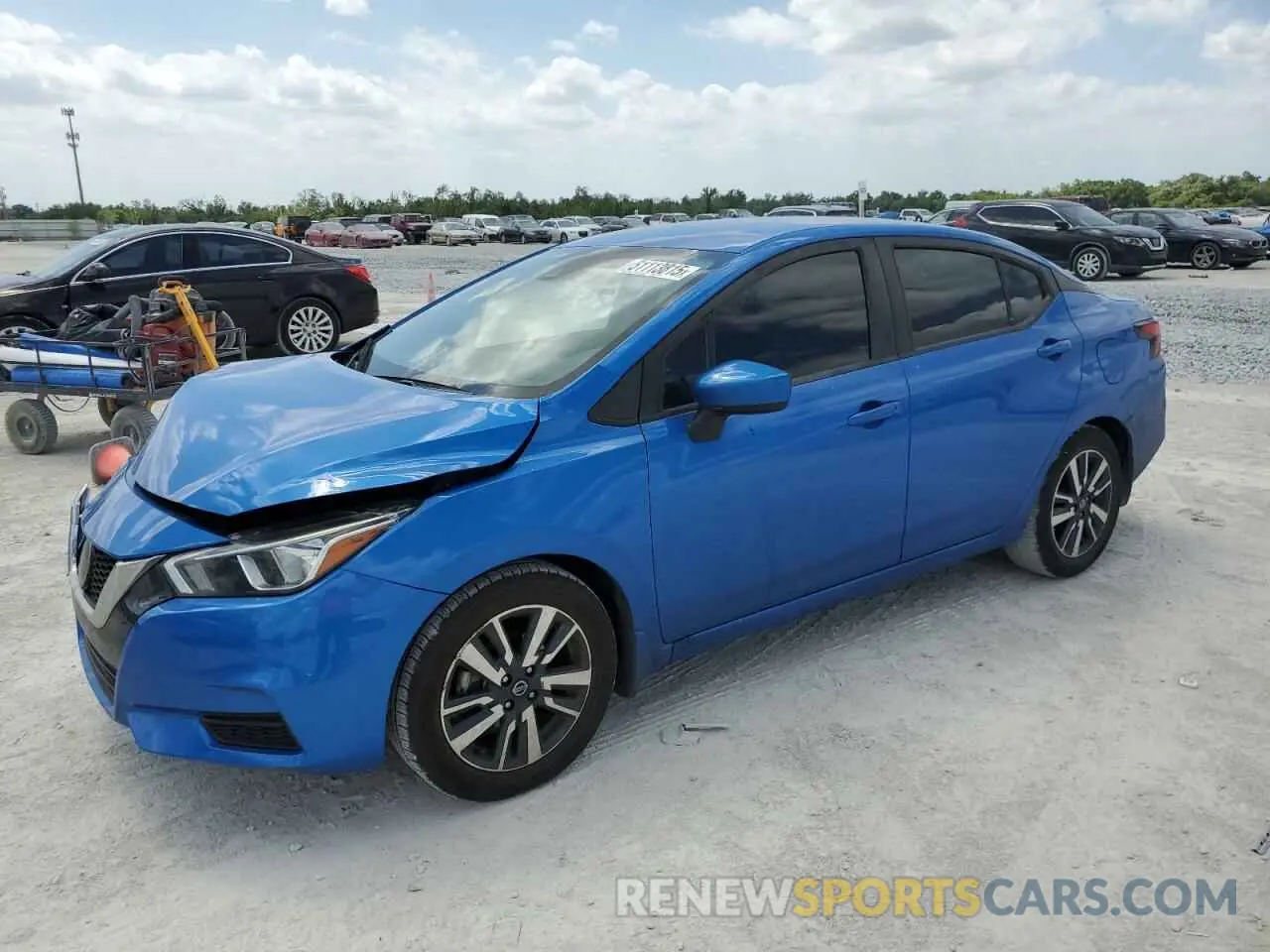 1 Photograph of a damaged car 3N1CN8EV6NL820789 NISSAN VERSA 2022