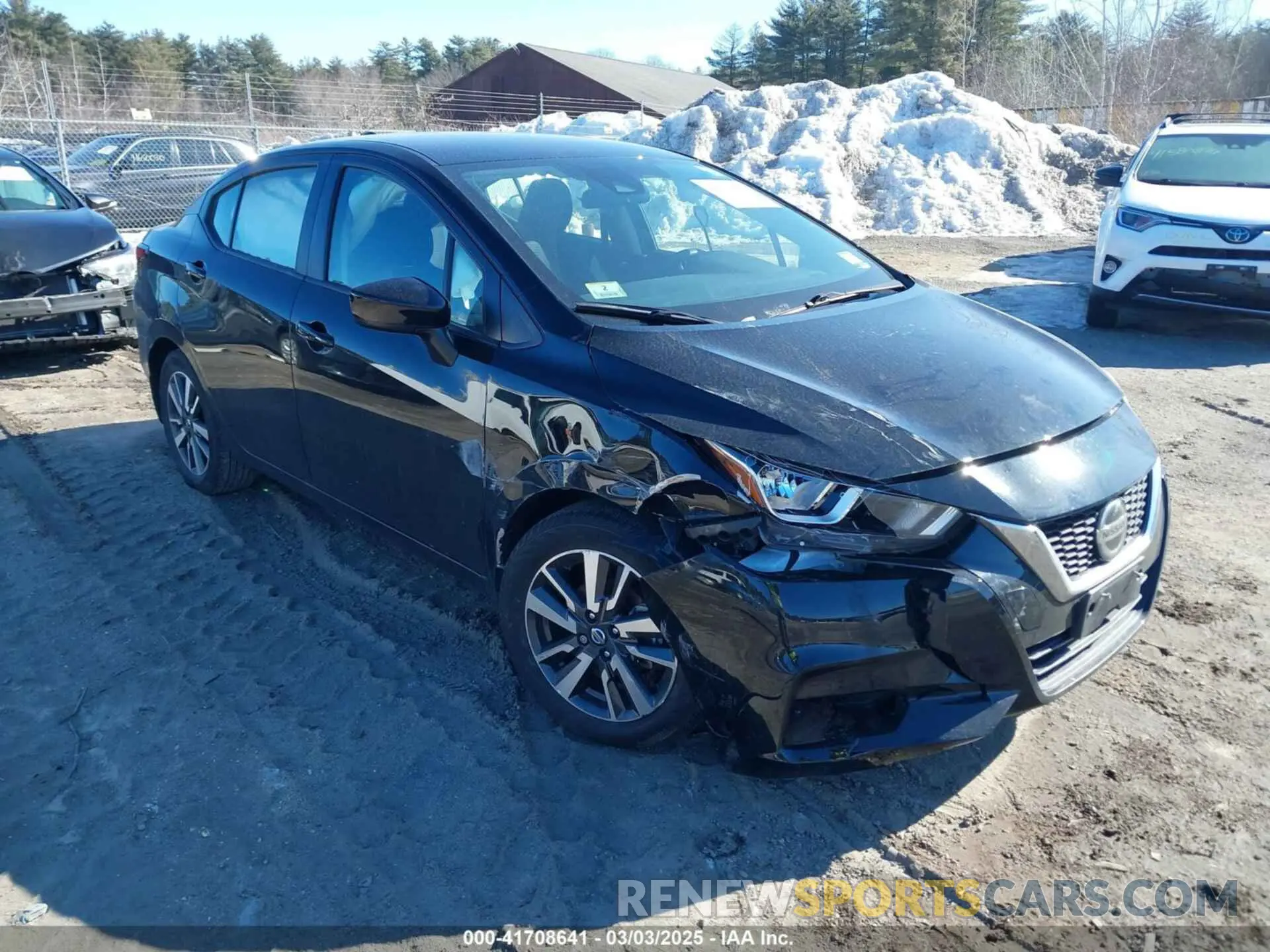 1 Photograph of a damaged car 3N1CN8EV6NL823045 NISSAN VERSA 2022