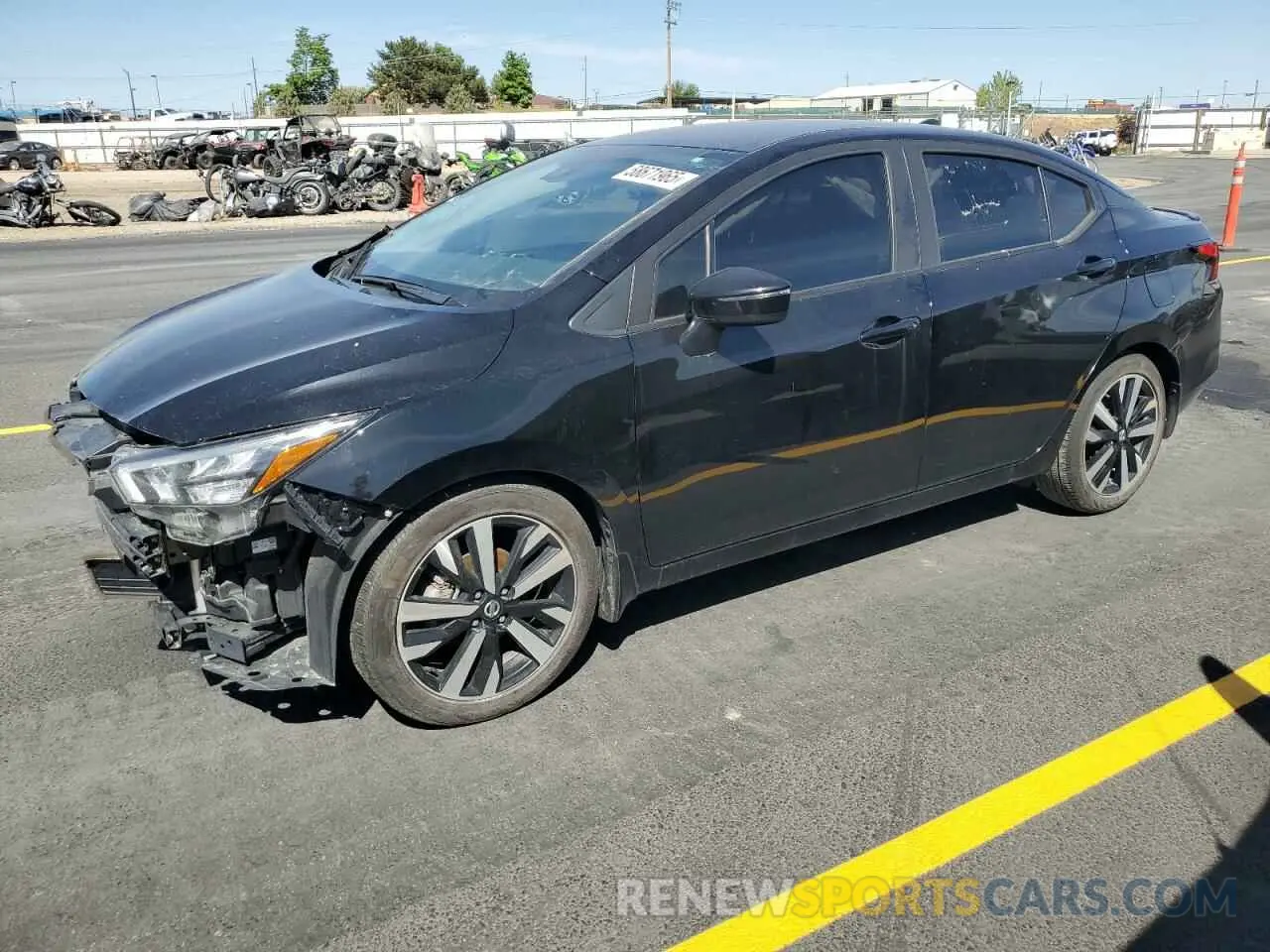 1 Photograph of a damaged car 3N1CN8FV4NL853871 NISSAN VERSA 2022
