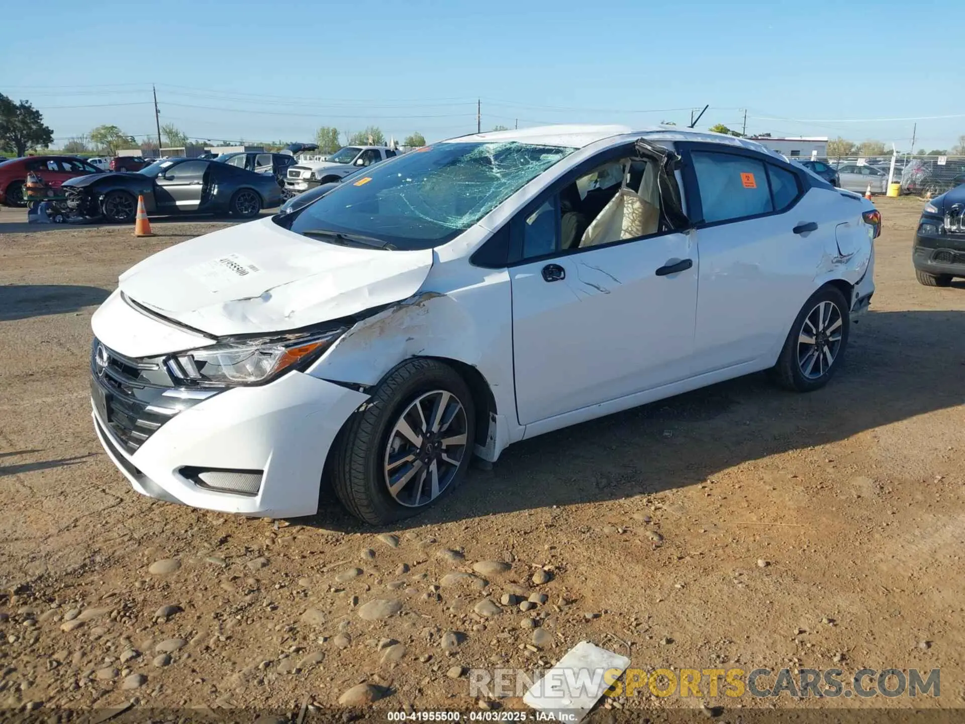 2 Photograph of a damaged car 3N1CN8DV2PL820406 NISSAN VERSA 2023