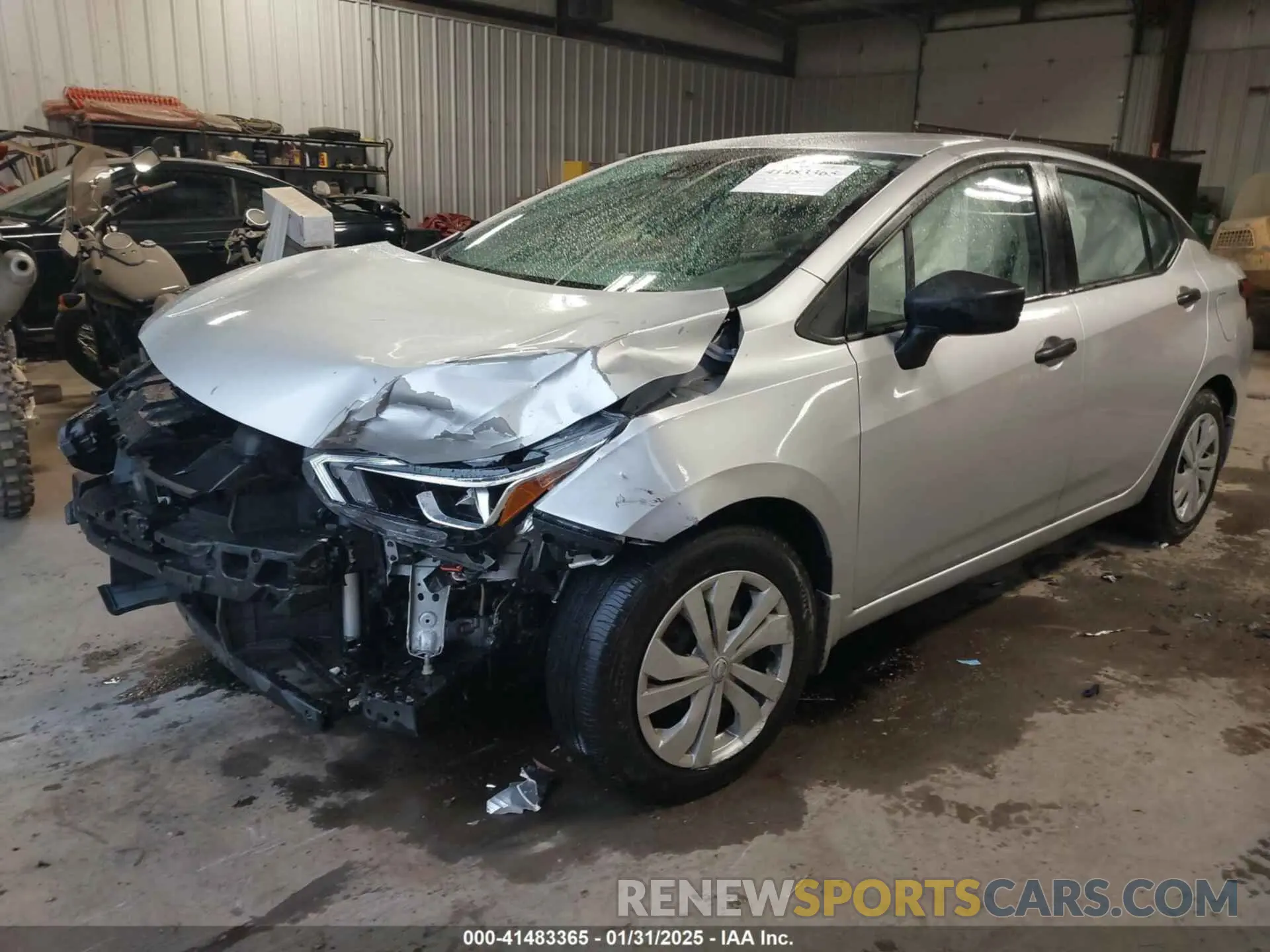 2 Photograph of a damaged car 3N1CN8DV2PL870383 NISSAN VERSA 2023