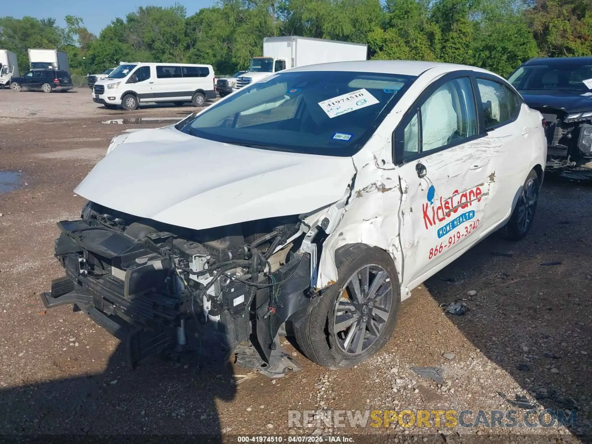 2 Photograph of a damaged car 3N1CN8EV5PL855603 NISSAN VERSA 2023