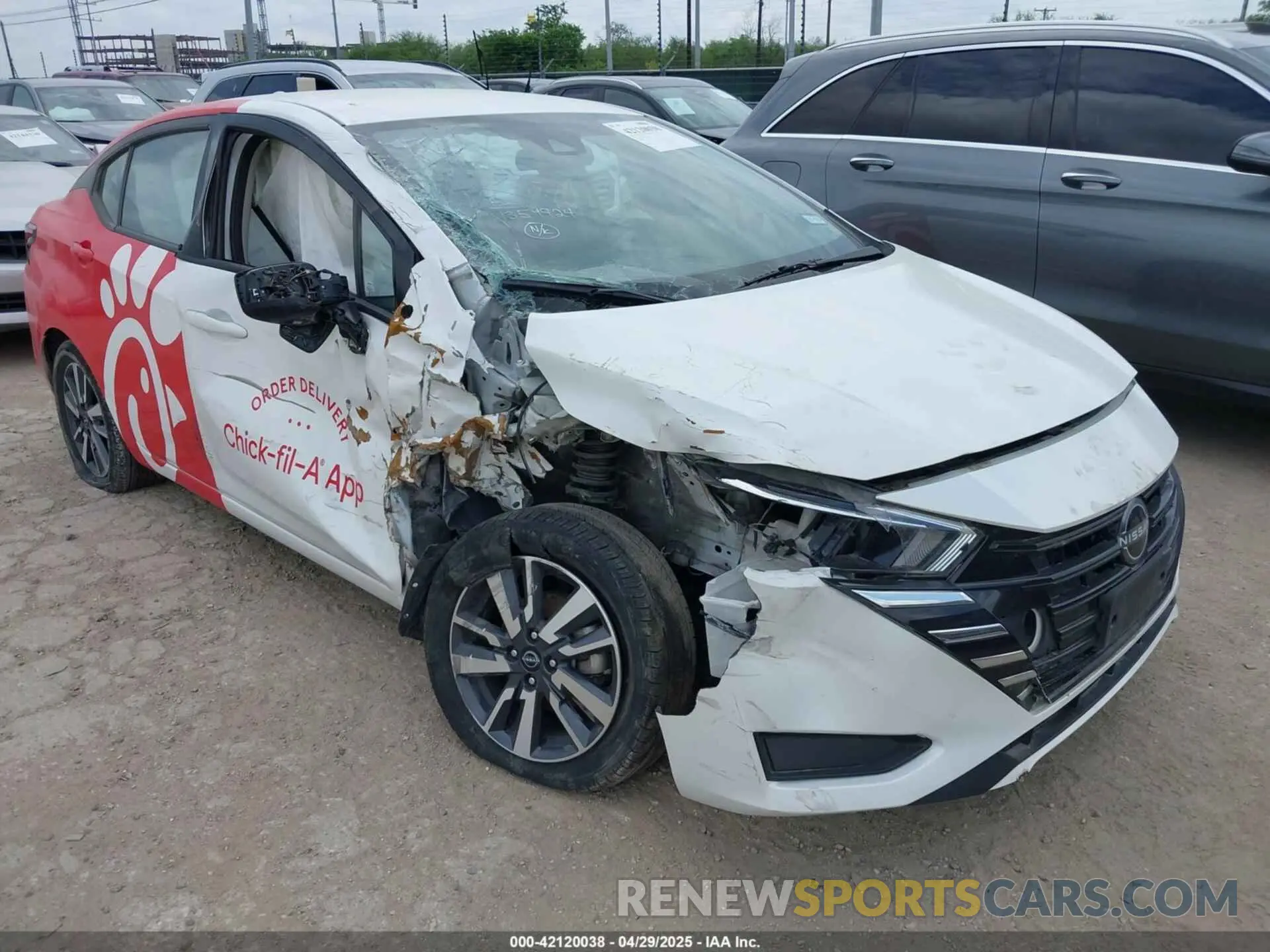 1 Photograph of a damaged car 3N1CN8EV7PL838348 NISSAN VERSA 2023