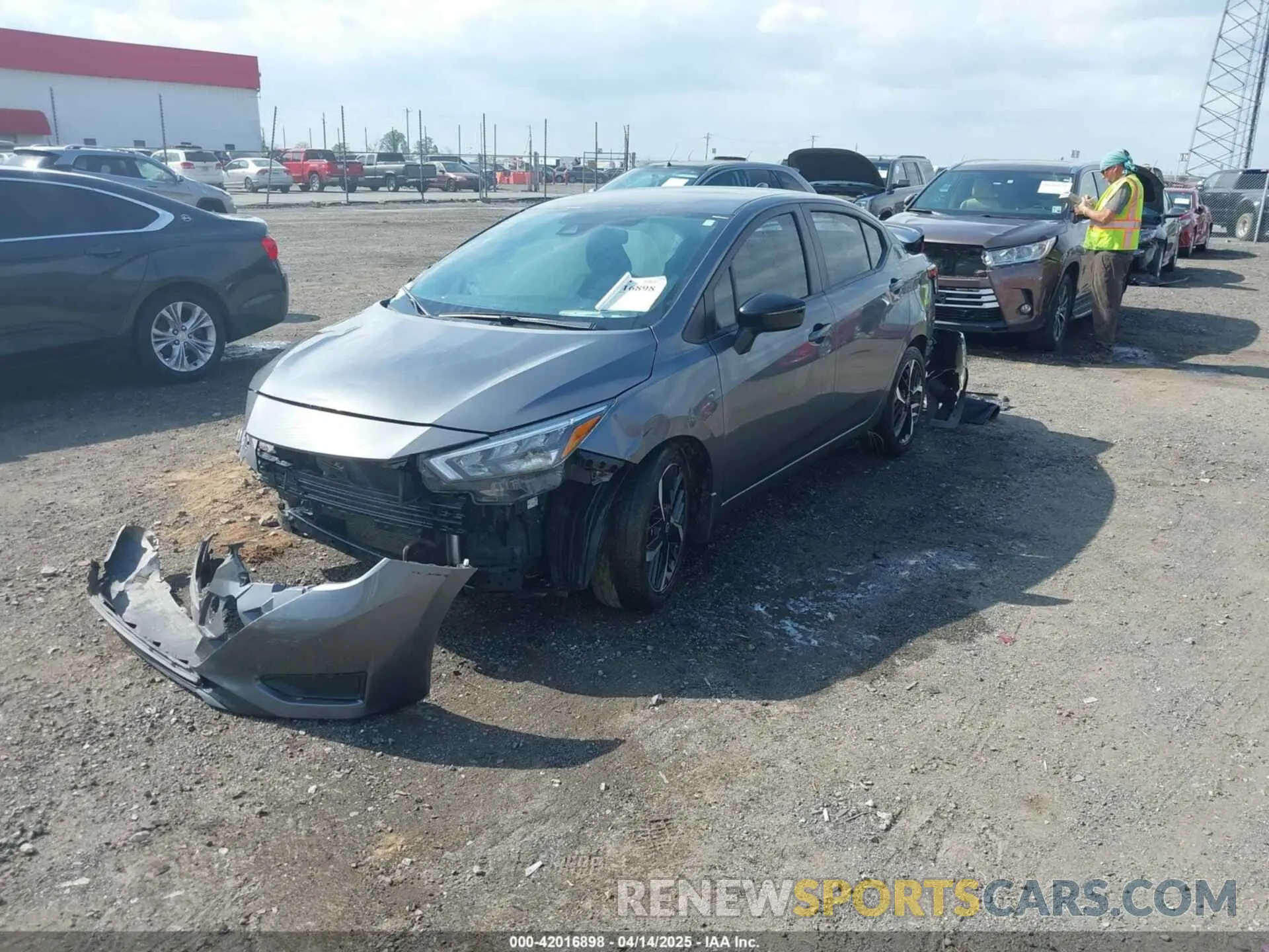 2 Photograph of a damaged car 3N1CN8FV9PL860303 NISSAN VERSA 2023