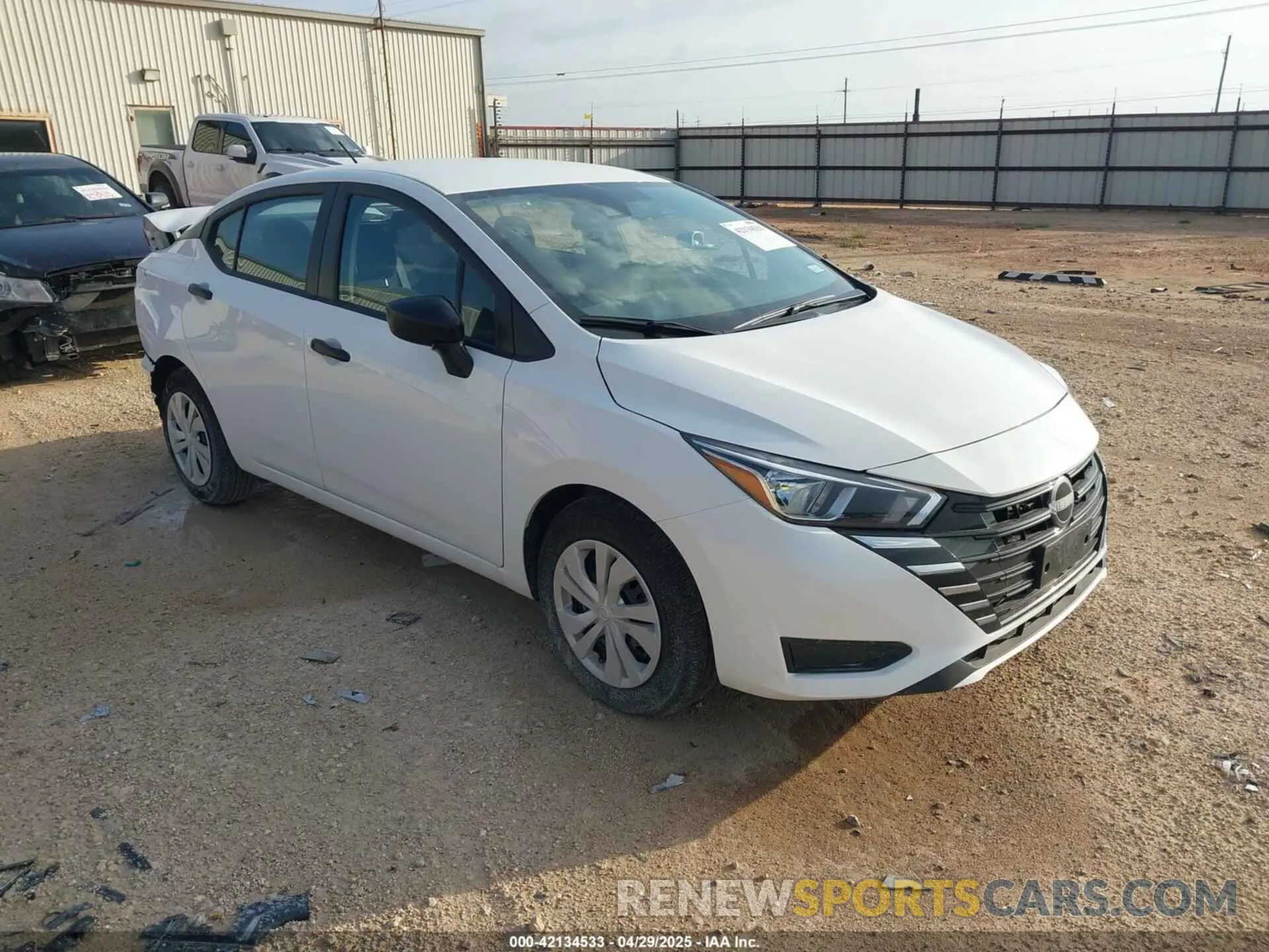 1 Photograph of a damaged car 3N1CN8DV3RL912000 NISSAN VERSA 2024