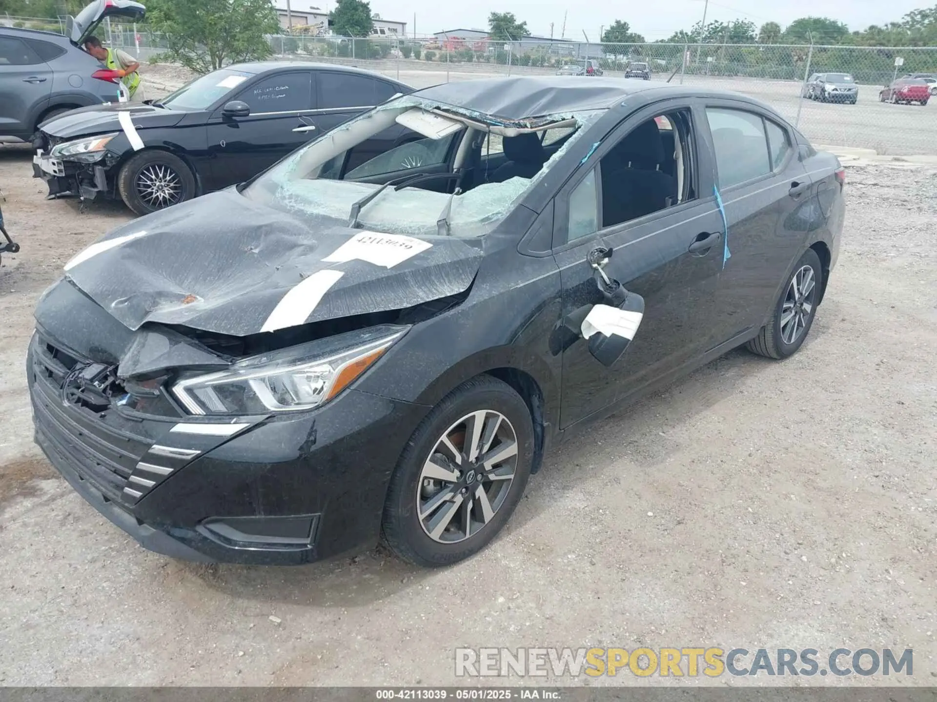 2 Photograph of a damaged car 3N1CN8DV9RL872828 NISSAN VERSA 2024