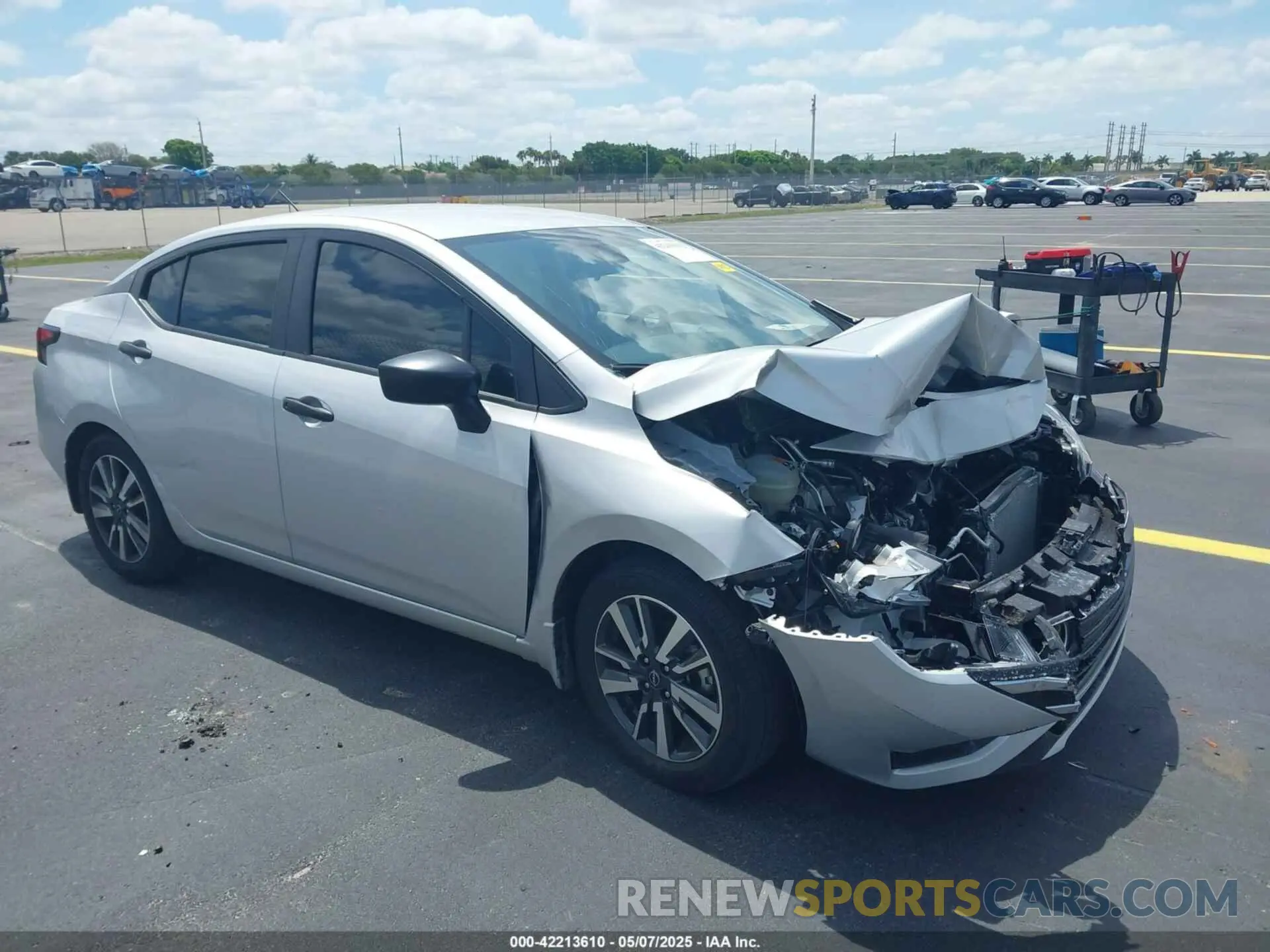 1 Photograph of a damaged car 3N1CN8DVXRL905478 NISSAN VERSA 2024