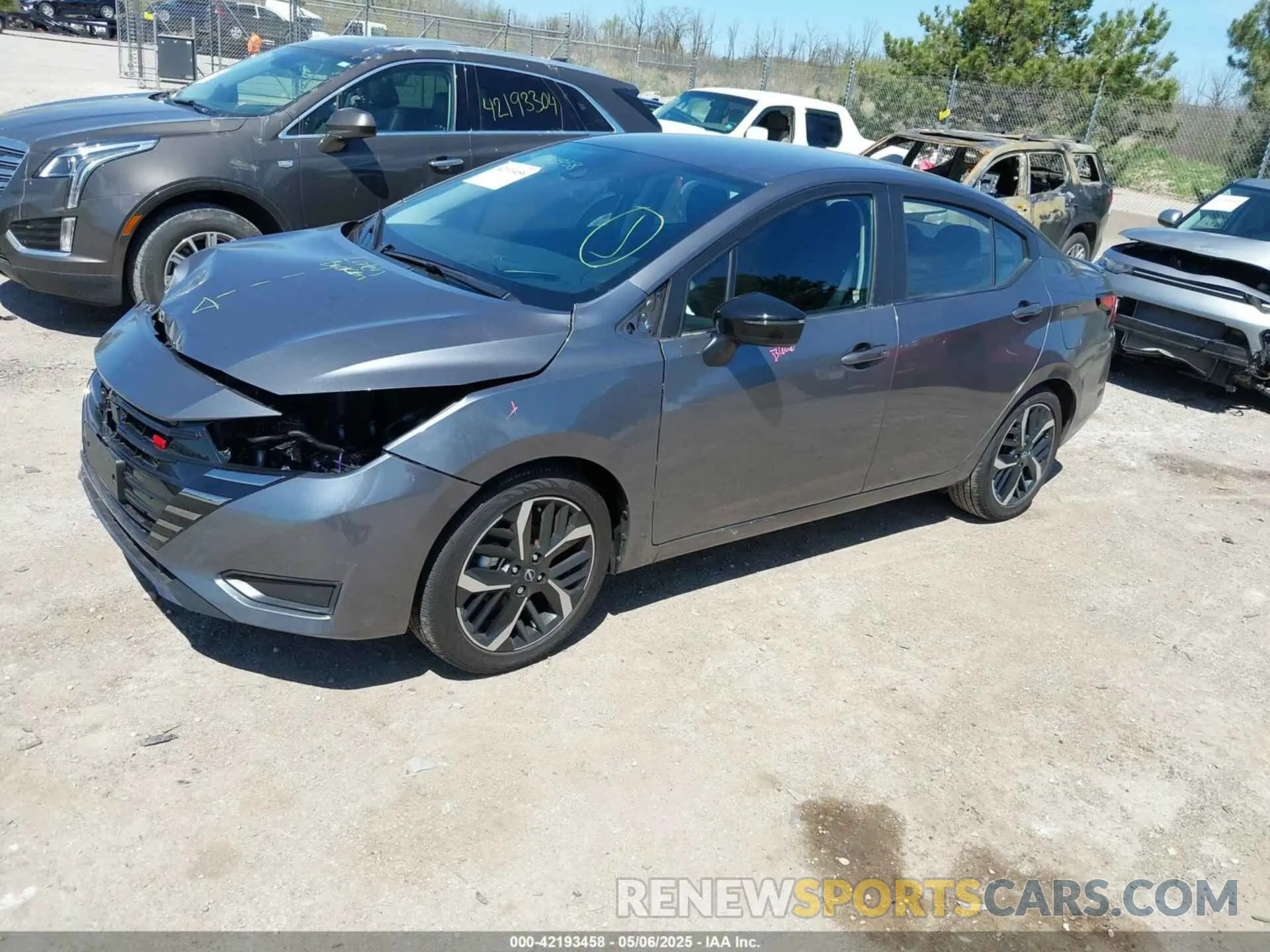 2 Photograph of a damaged car 3N1CN8FV9RL865083 NISSAN VERSA 2024