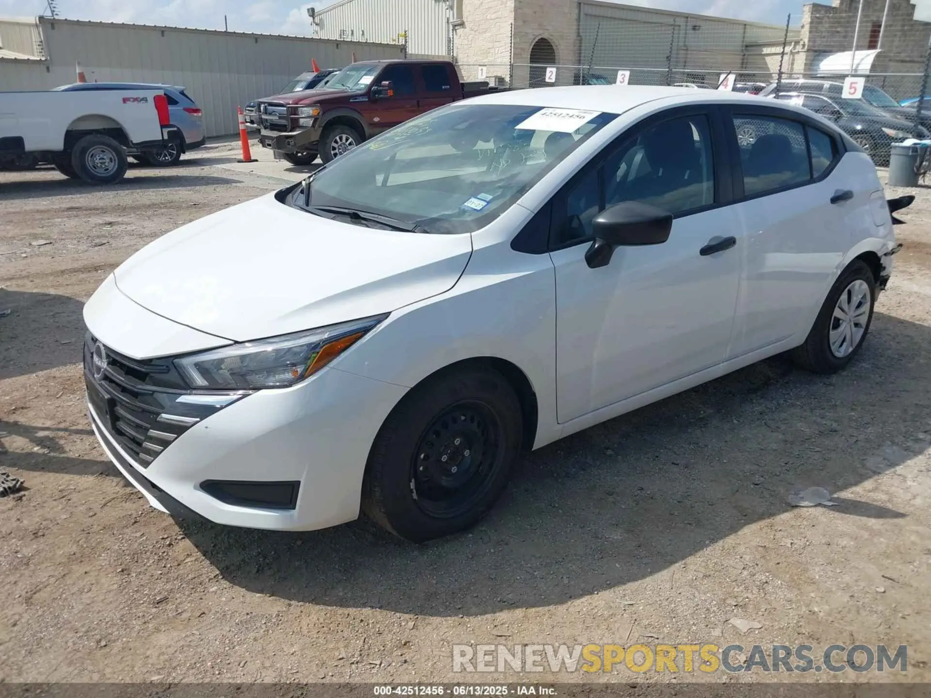 2 Photograph of a damaged car 3N1CN8DV0SL841358 NISSAN VERSA 2025