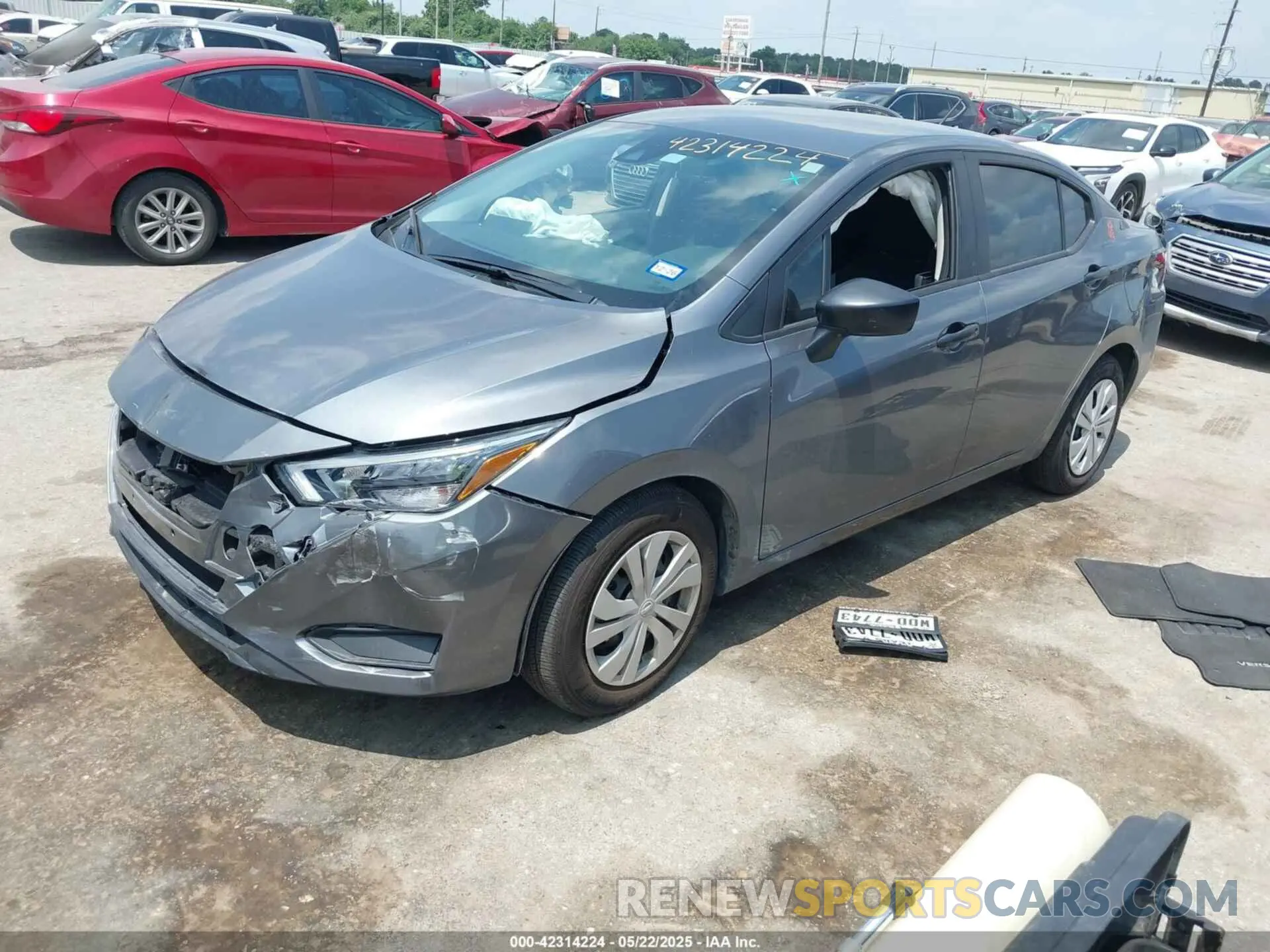 2 Photograph of a damaged car 3N1CN8DV3SL816891 NISSAN VERSA 2025