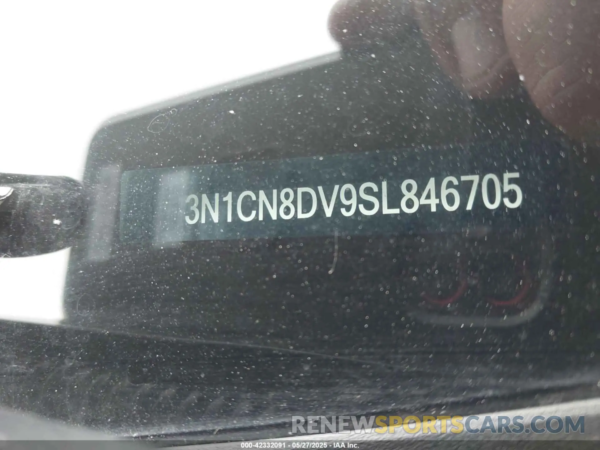 9 Photograph of a damaged car 3N1CN8DV9SL846705 NISSAN VERSA 2025