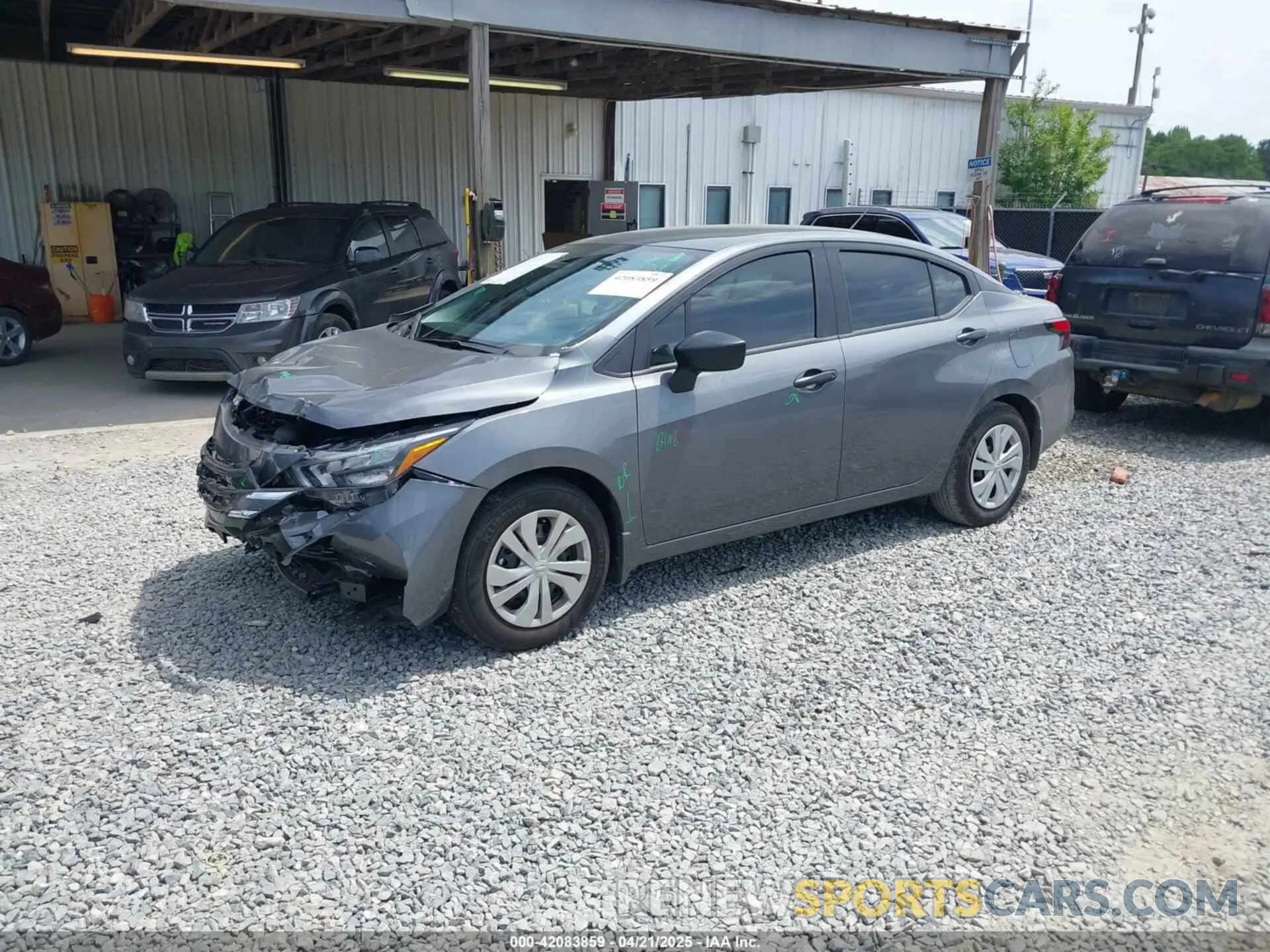 2 Photograph of a damaged car 3N1CN8DVXSL836216 NISSAN VERSA 2025