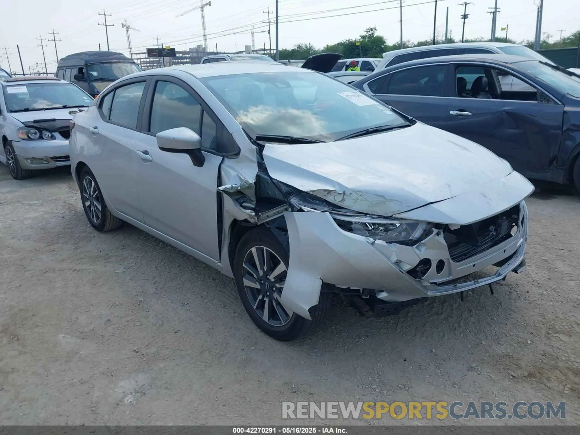 1 Photograph of a damaged car 3N1CN8EV2SL837049 NISSAN VERSA 2025