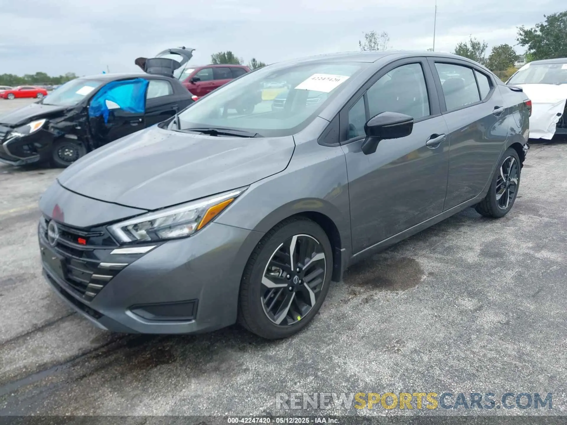 2 Photograph of a damaged car 3N1CN8FV3SL843019 NISSAN VERSA 2025