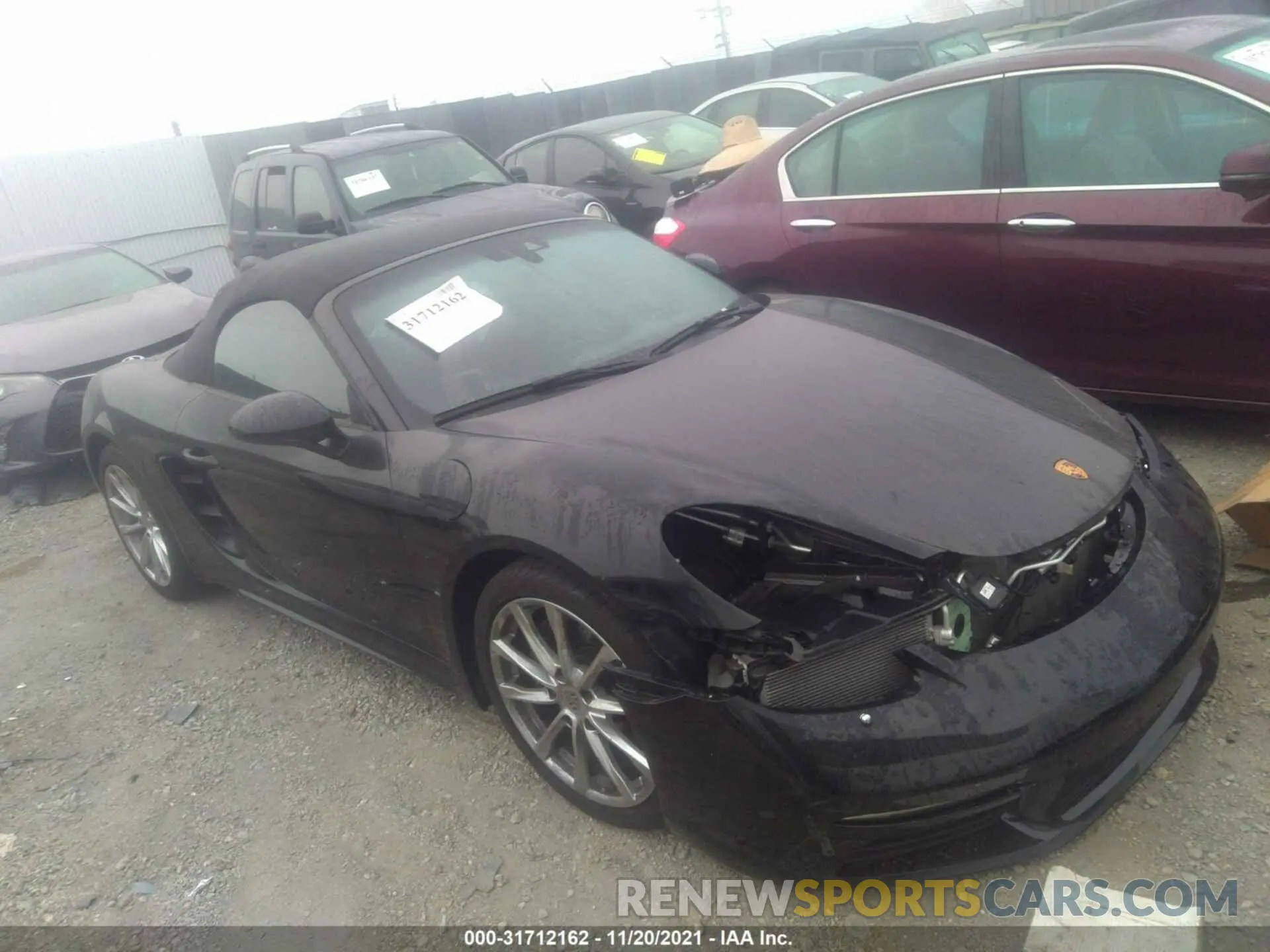 1 Photograph of a damaged car WP0CA2A82MS210460 PORSCHE 718 BOXSTER 2021