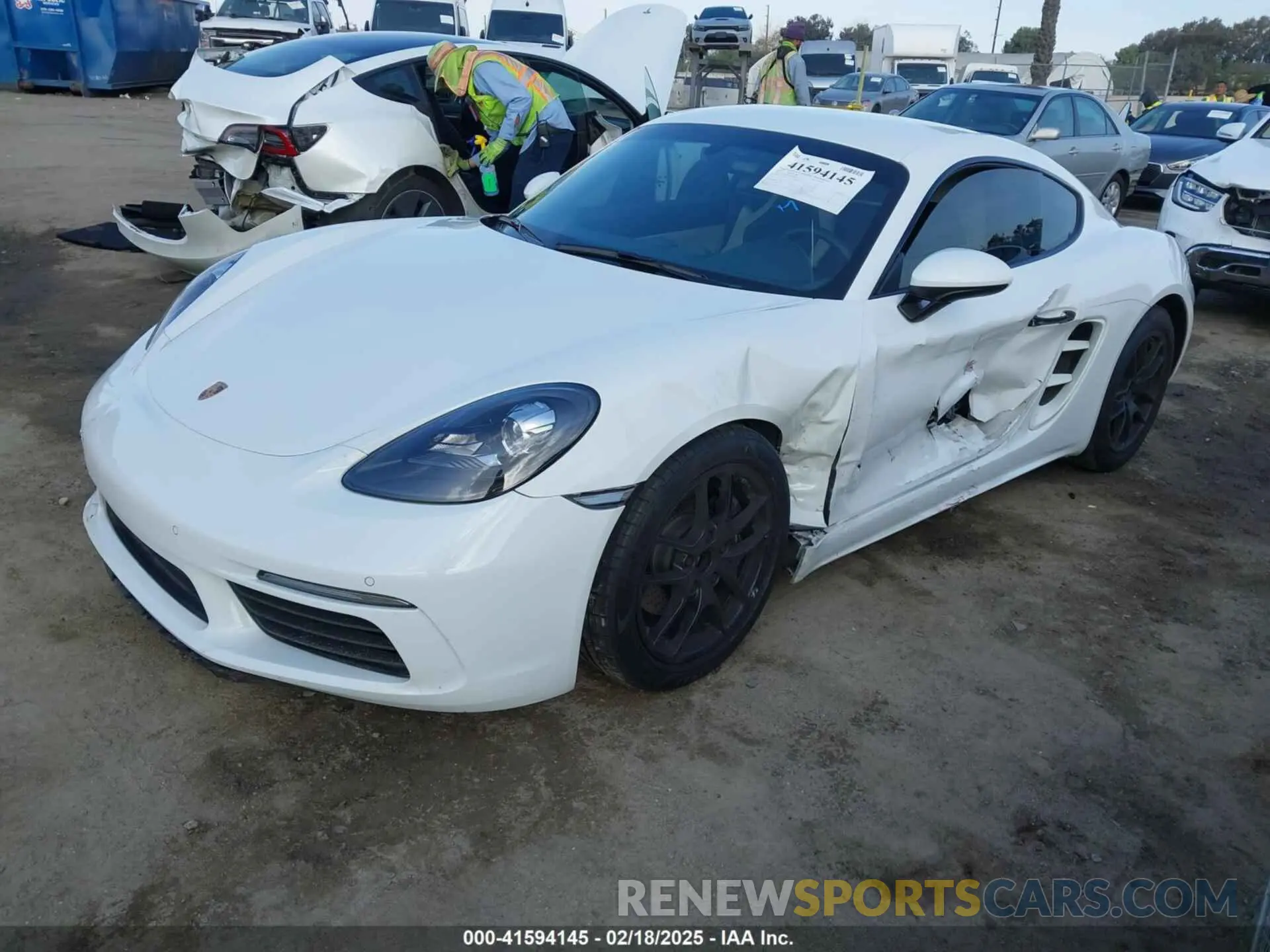 2 Photograph of a damaged car WP0AA2A81KS260125 PORSCHE 718 CAYMAN 2019