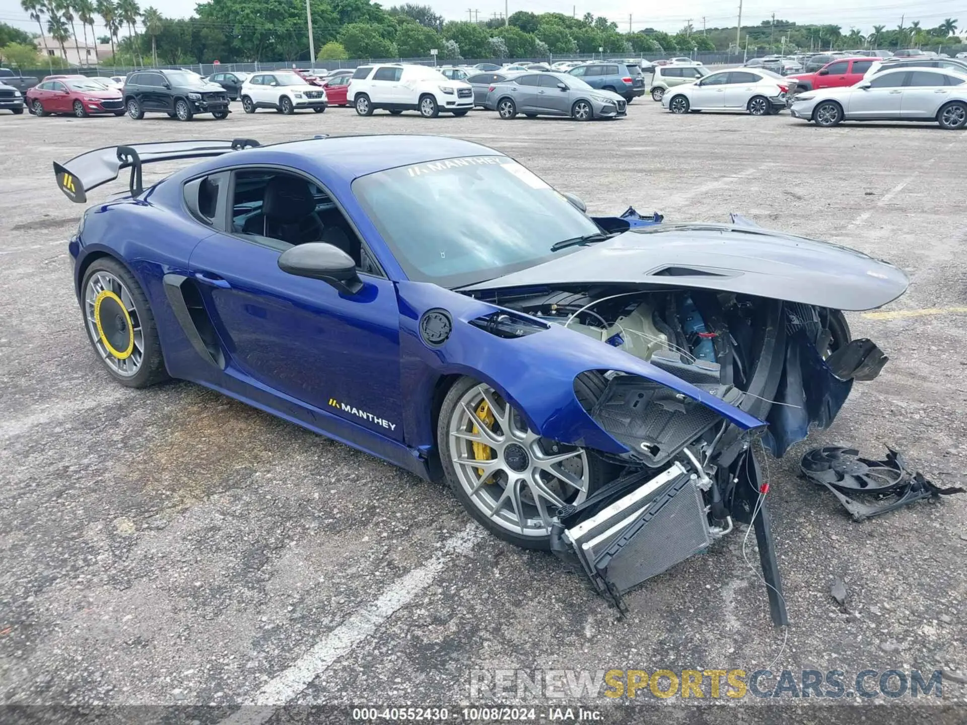 1 Photograph of a damaged car WP0AE2A86RK274617 PORSCHE 718 CAYMAN 2024