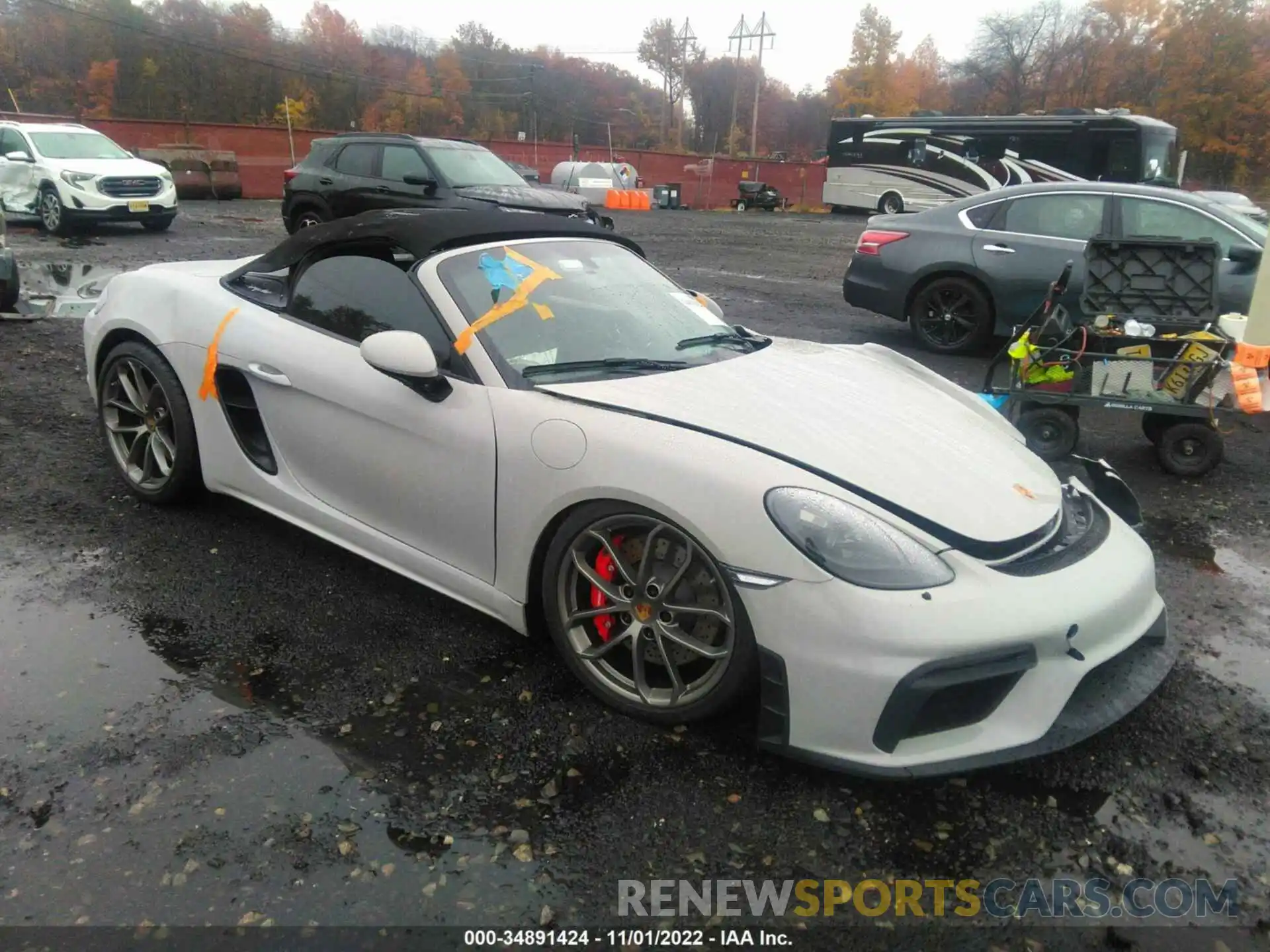 1 Photograph of a damaged car WP0CC2A85NS235428 PORSCHE 718 SPYDER 2022