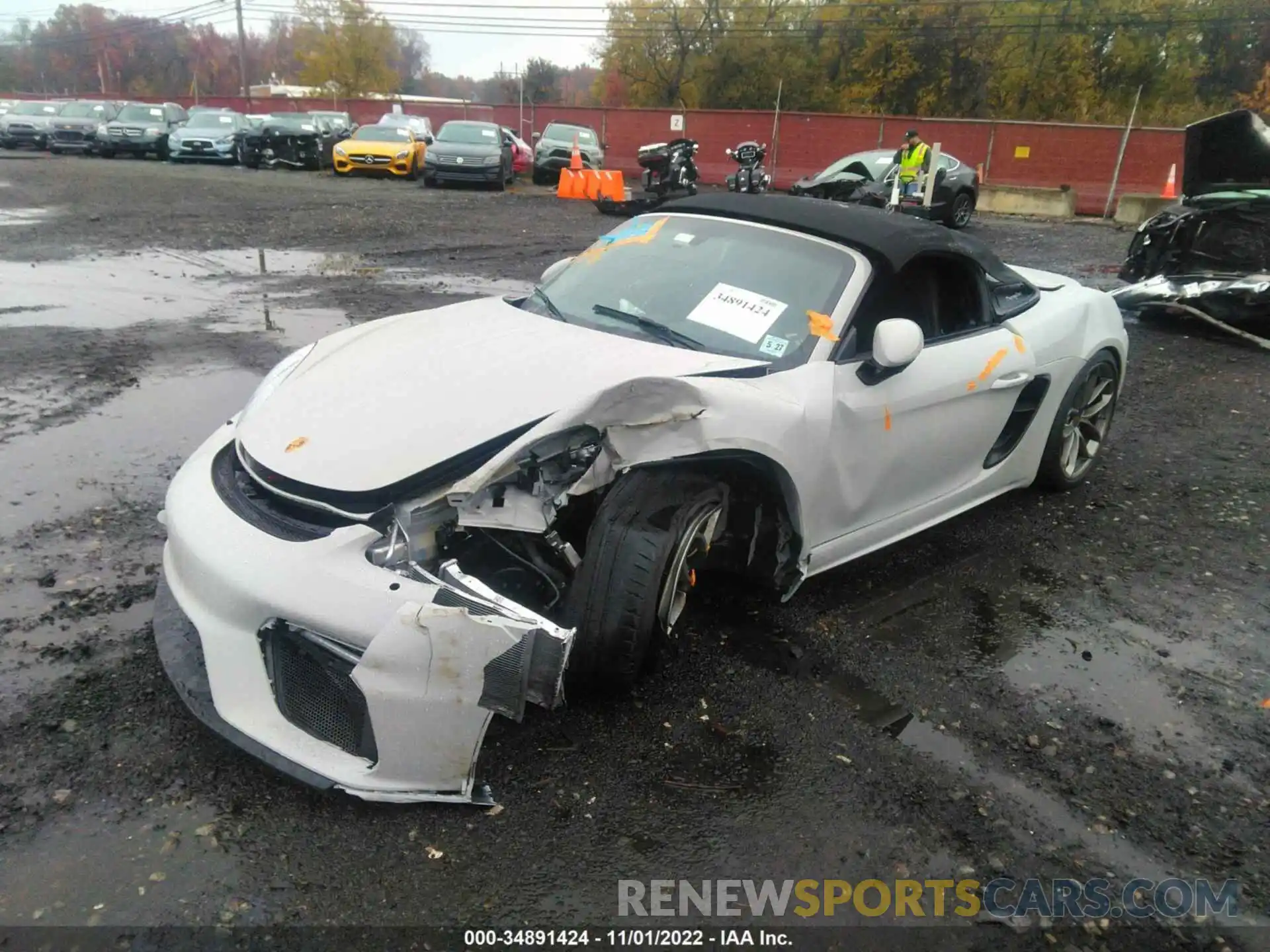 2 Photograph of a damaged car WP0CC2A85NS235428 PORSCHE 718 SPYDER 2022