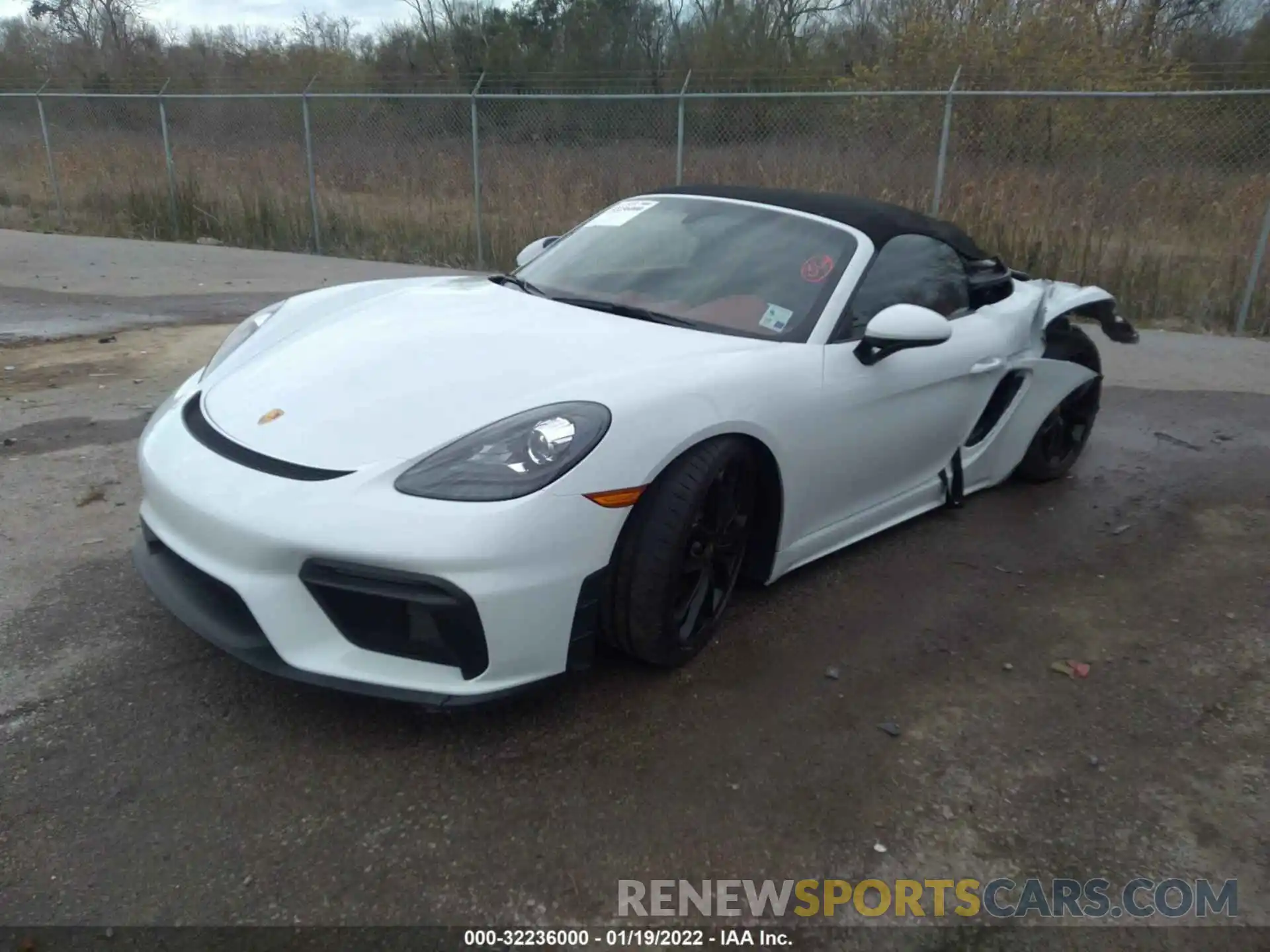 2 Photograph of a damaged car WP0CC2A89NS235092 PORSCHE 718 SPYDER 2022