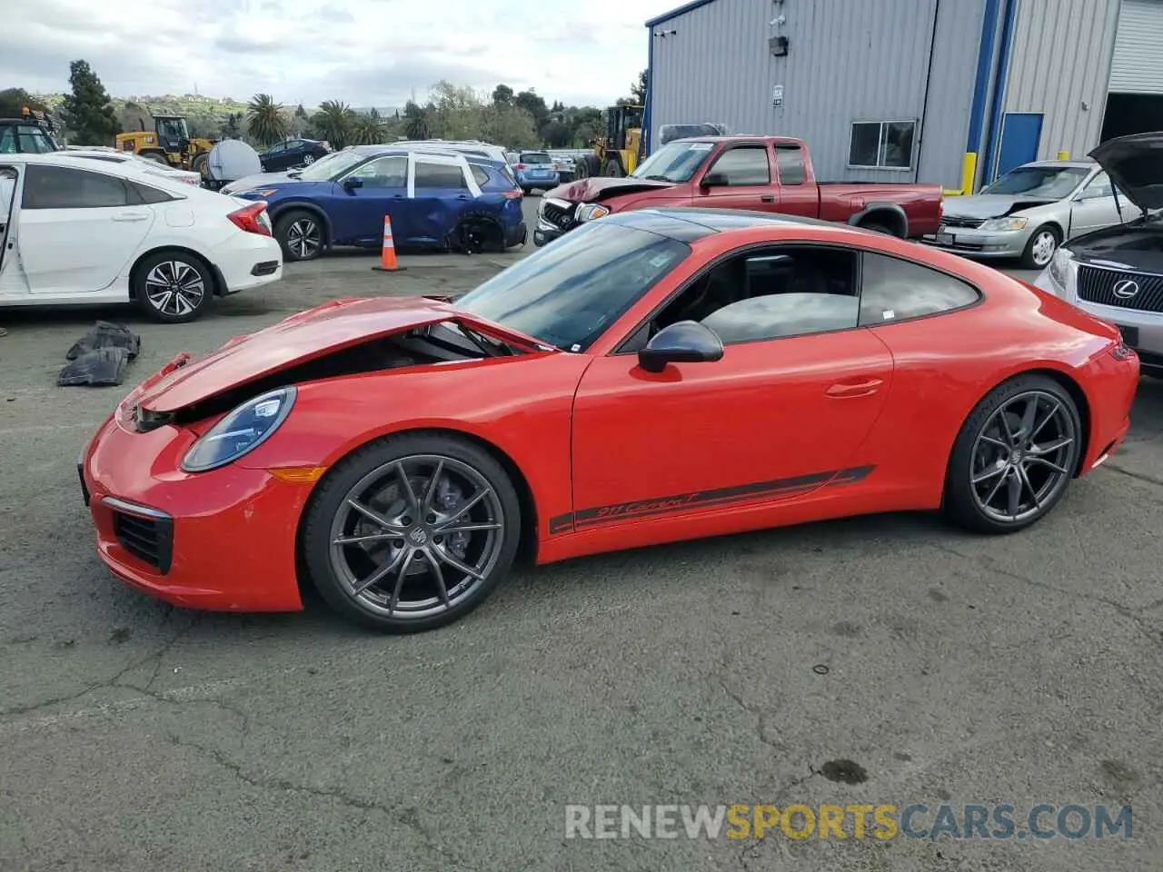1 Photograph of a damaged car WP0AA2A91KS103347 PORSCHE 911 2019
