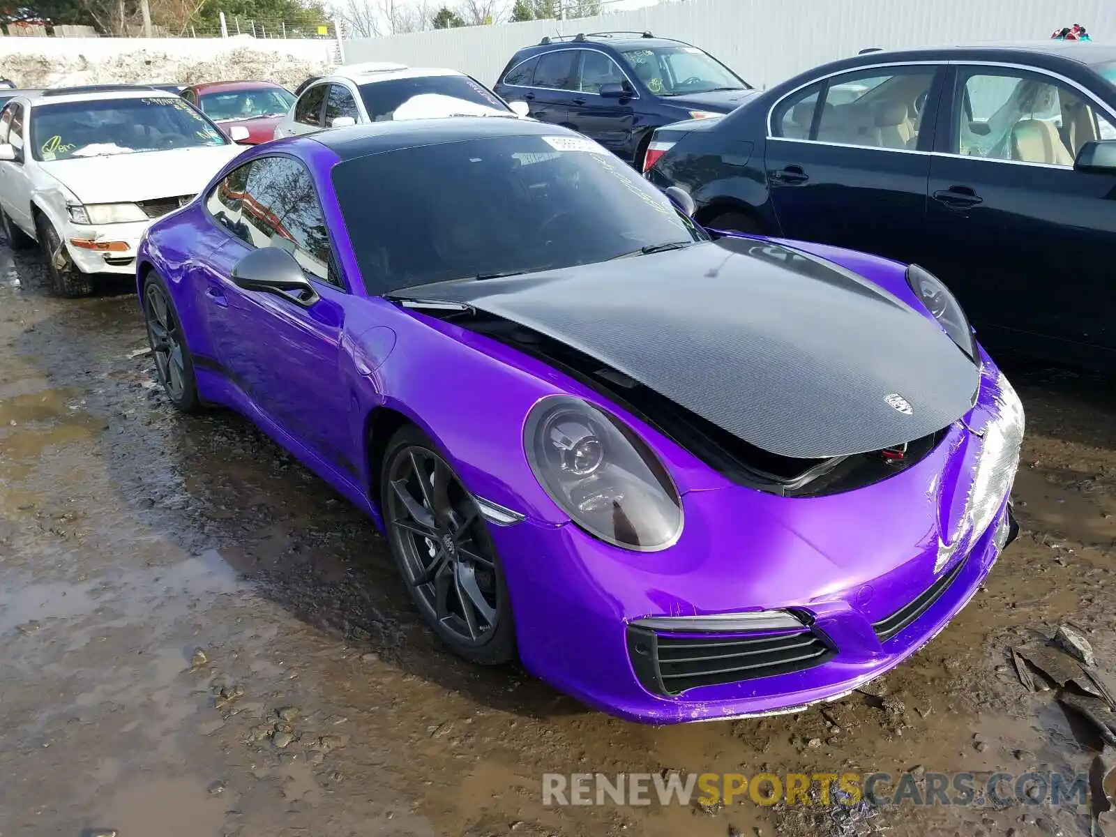 1 Photograph of a damaged car WP0AA2A93KS103205 PORSCHE 911 2019