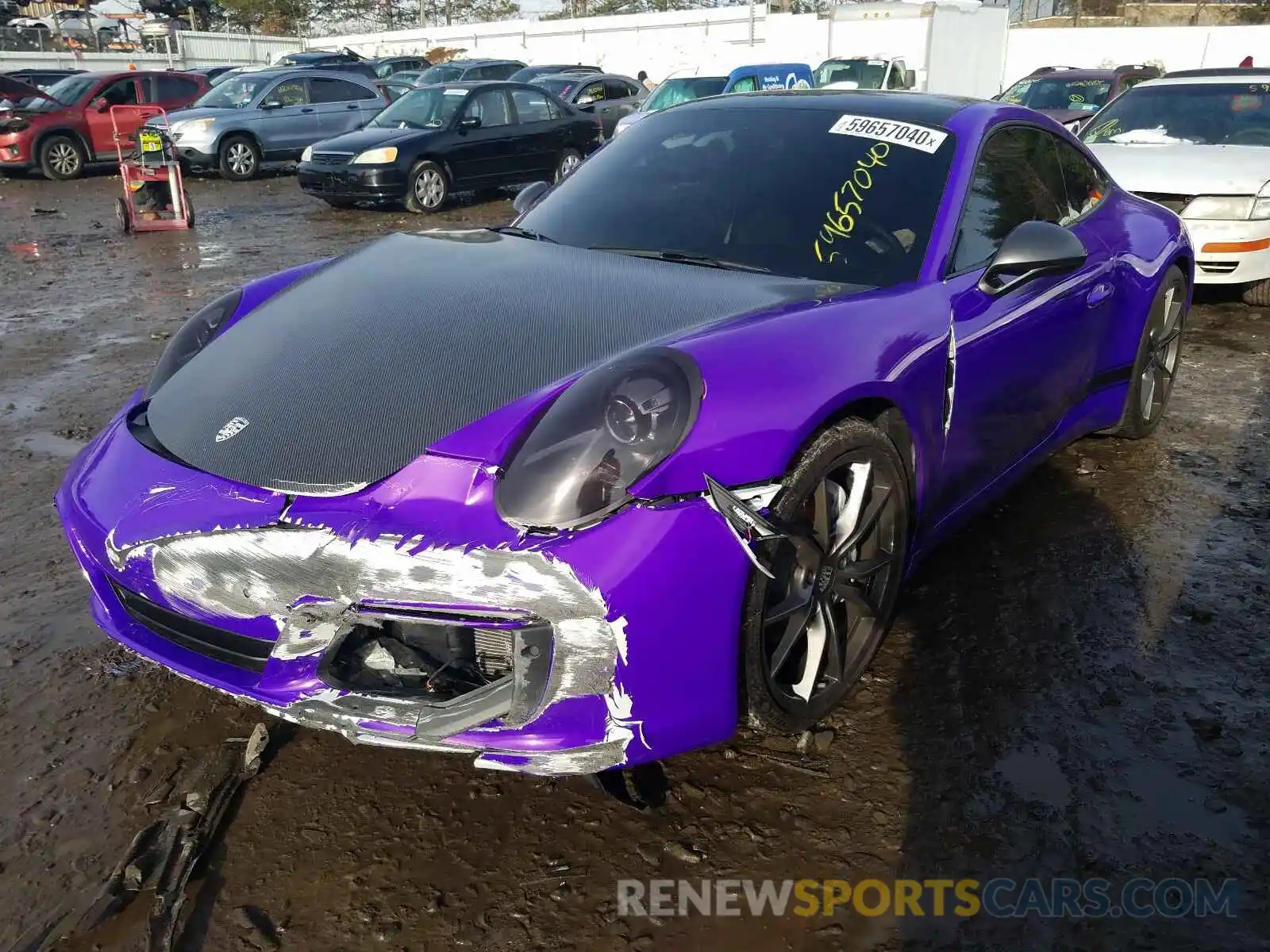 2 Photograph of a damaged car WP0AA2A93KS103205 PORSCHE 911 2019