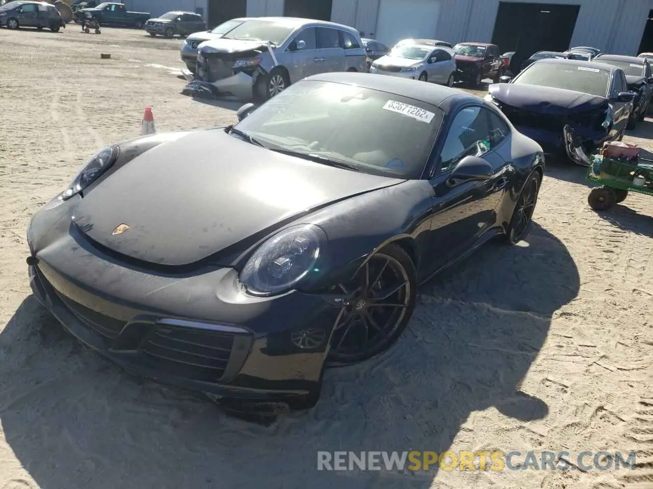 2 Photograph of a damaged car WP0AA2A94KS103181 PORSCHE 911 2019