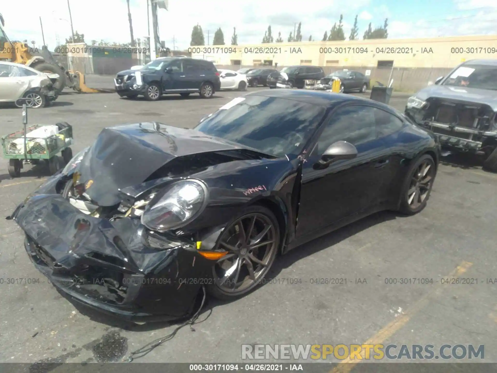 2 Photograph of a damaged car WP0AA2A96KS104106 PORSCHE 911 2019