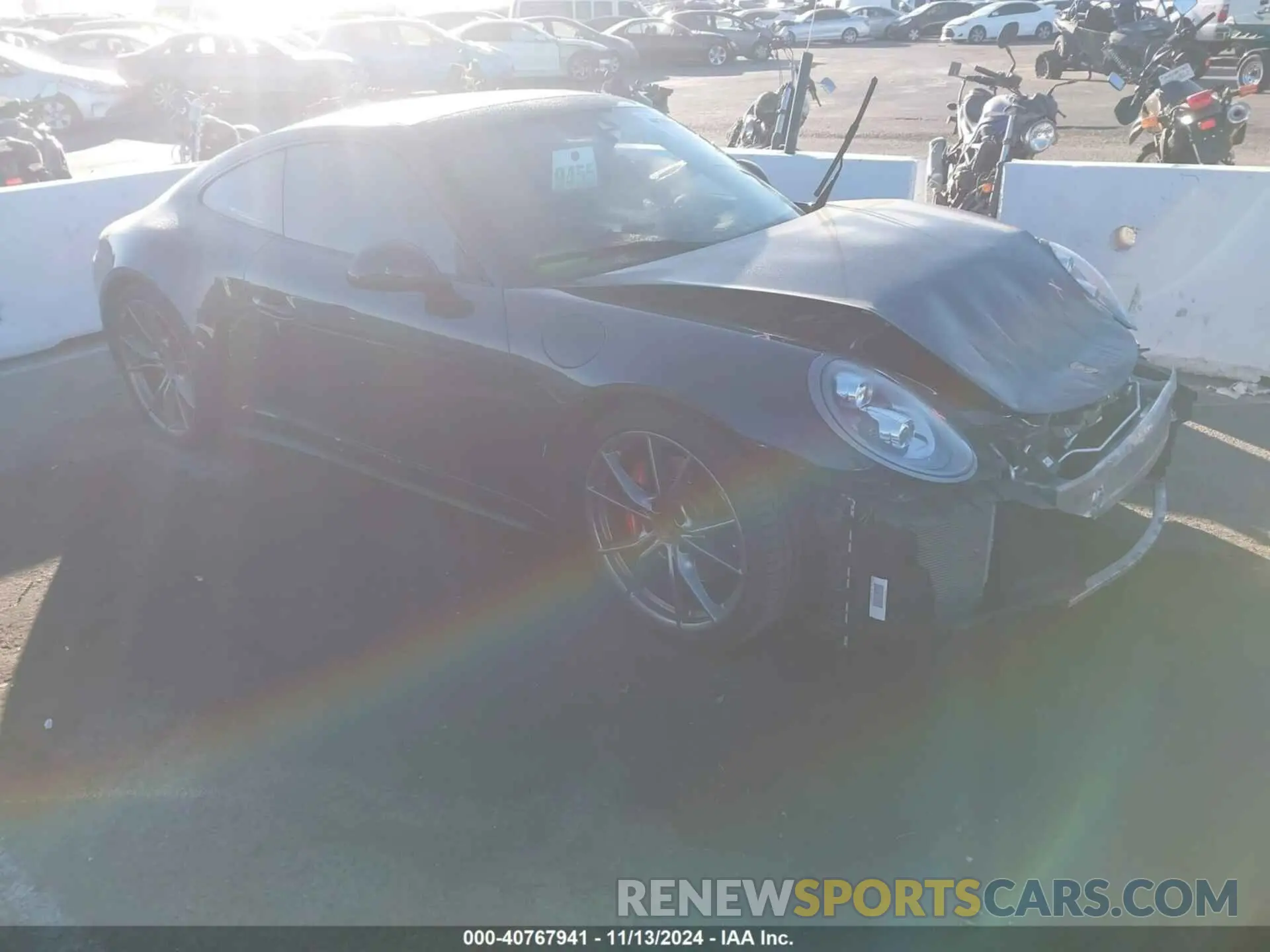 1 Photograph of a damaged car WP0AB2A96KS115393 PORSCHE 911 2019