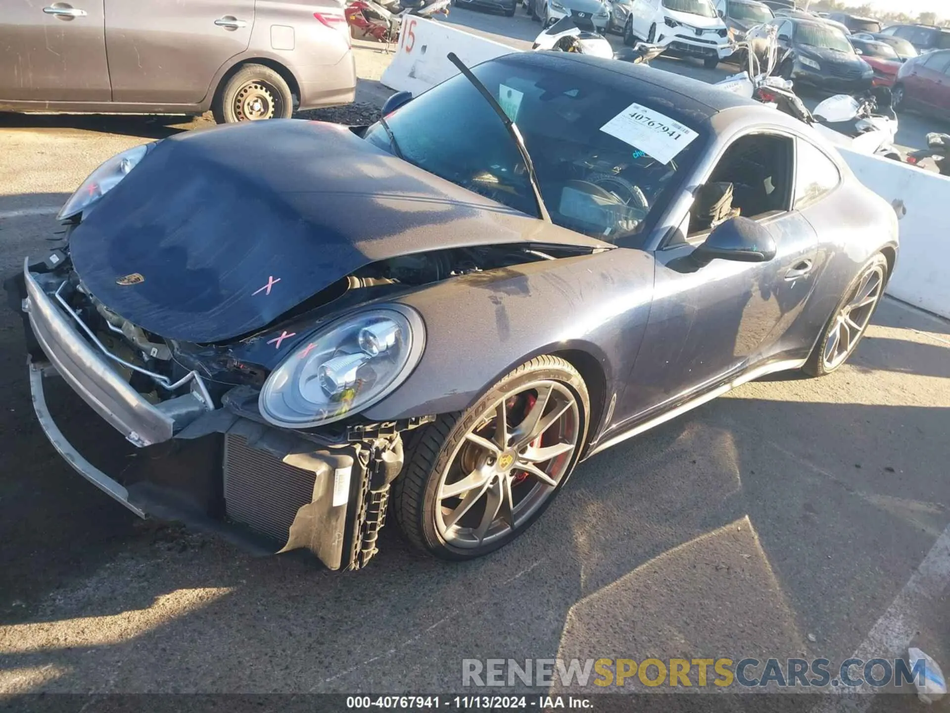 2 Photograph of a damaged car WP0AB2A96KS115393 PORSCHE 911 2019