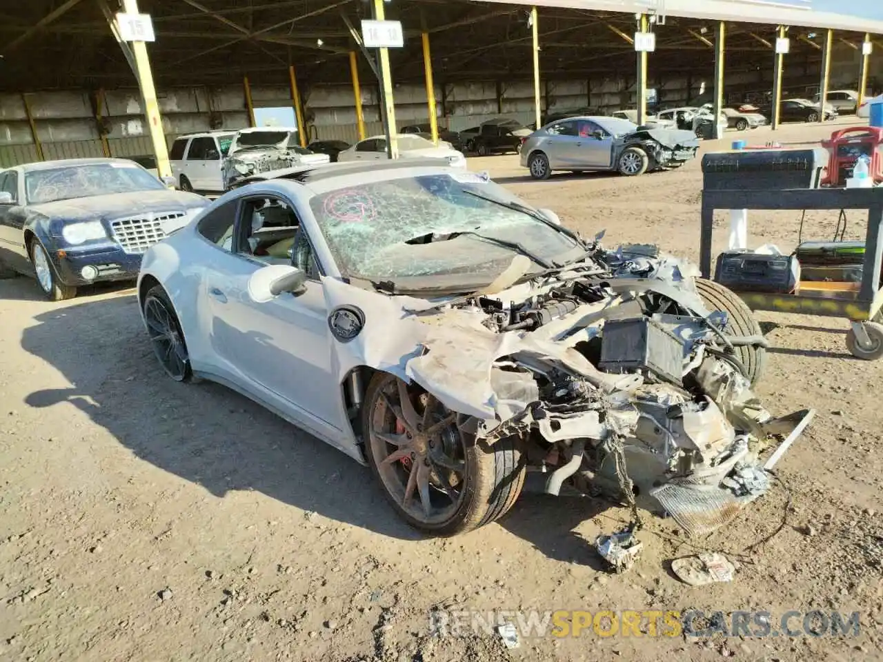 1 Photograph of a damaged car WP0AB2A97KS114415 PORSCHE 911 2019