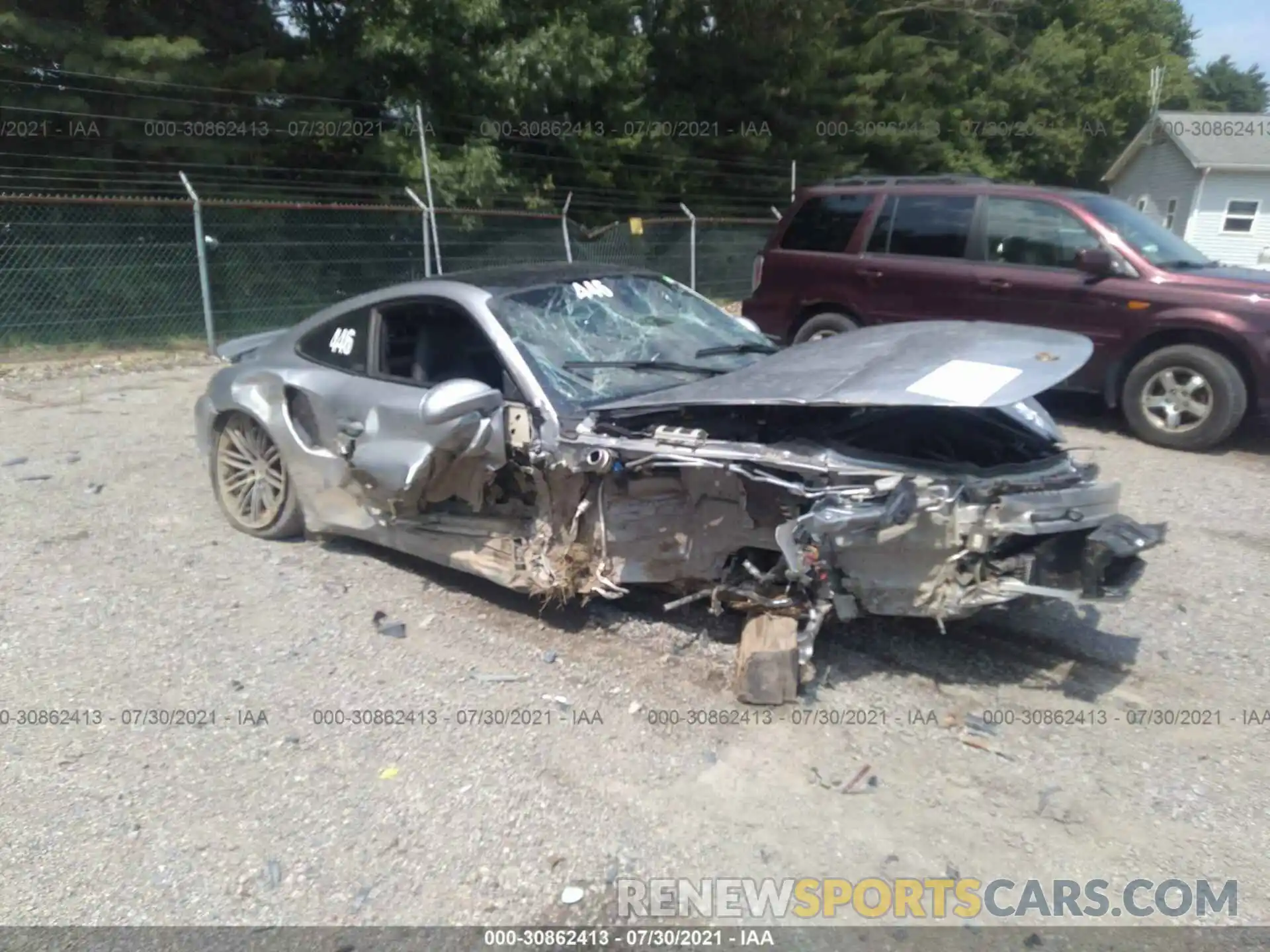 1 Photograph of a damaged car WP0AD2A96KS140935 PORSCHE 911 2019