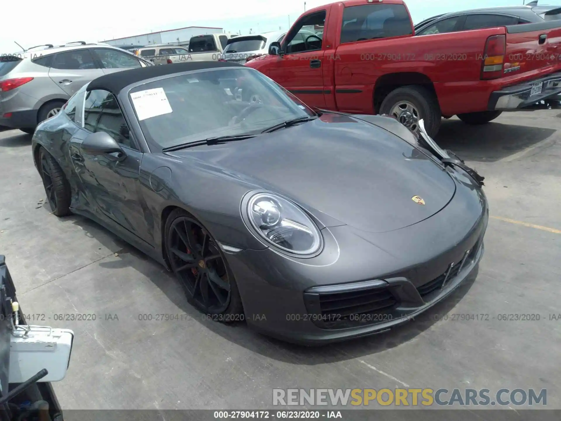 1 Photograph of a damaged car WP0BB2A96KS125250 PORSCHE 911 2019