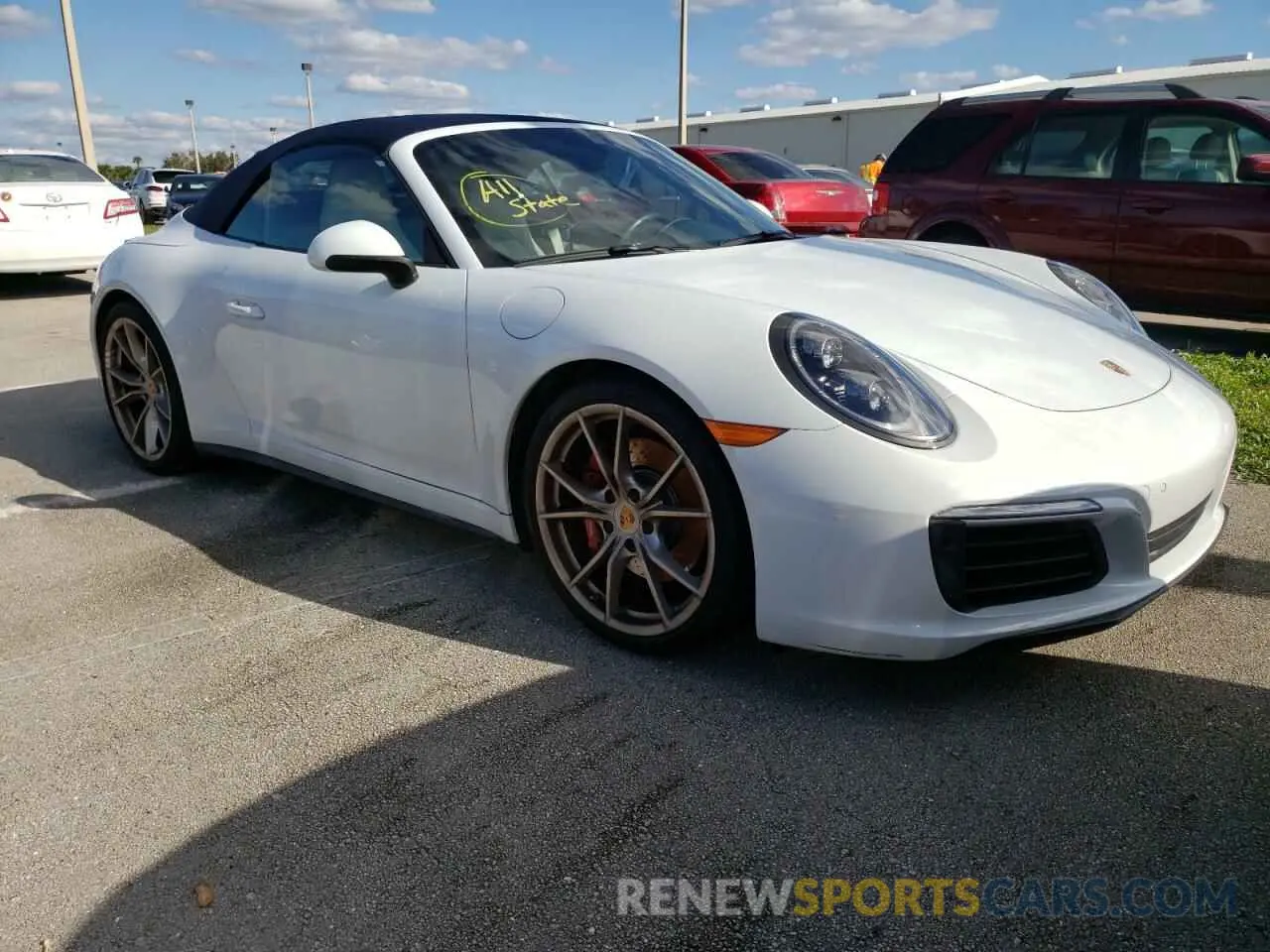 1 Photograph of a damaged car WP0CB2A90KS136541 PORSCHE 911 2019