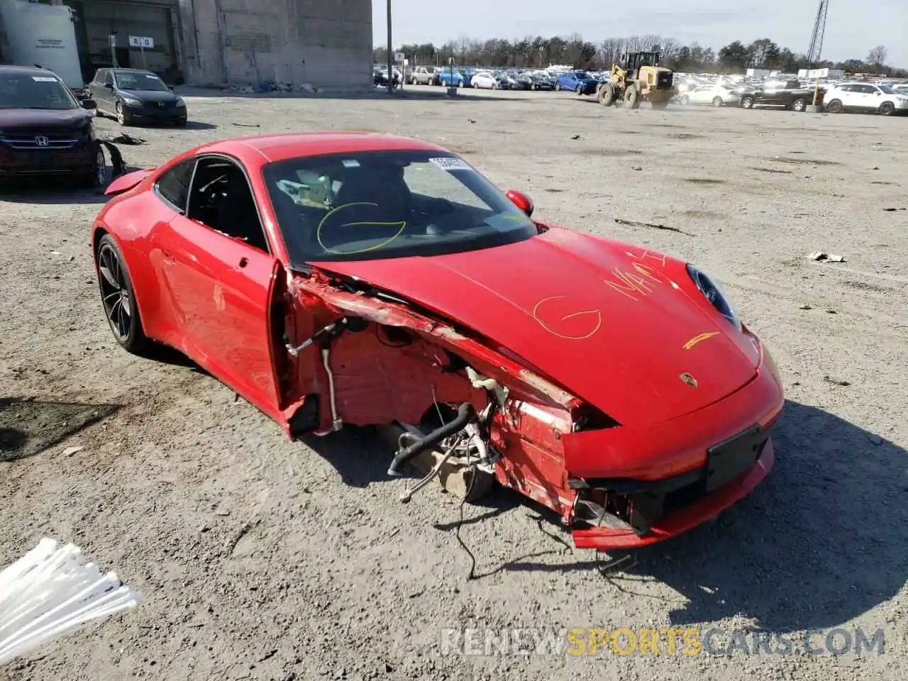 1 Photograph of a damaged car WP0AA2A92LS206584 PORSCHE 911 2020