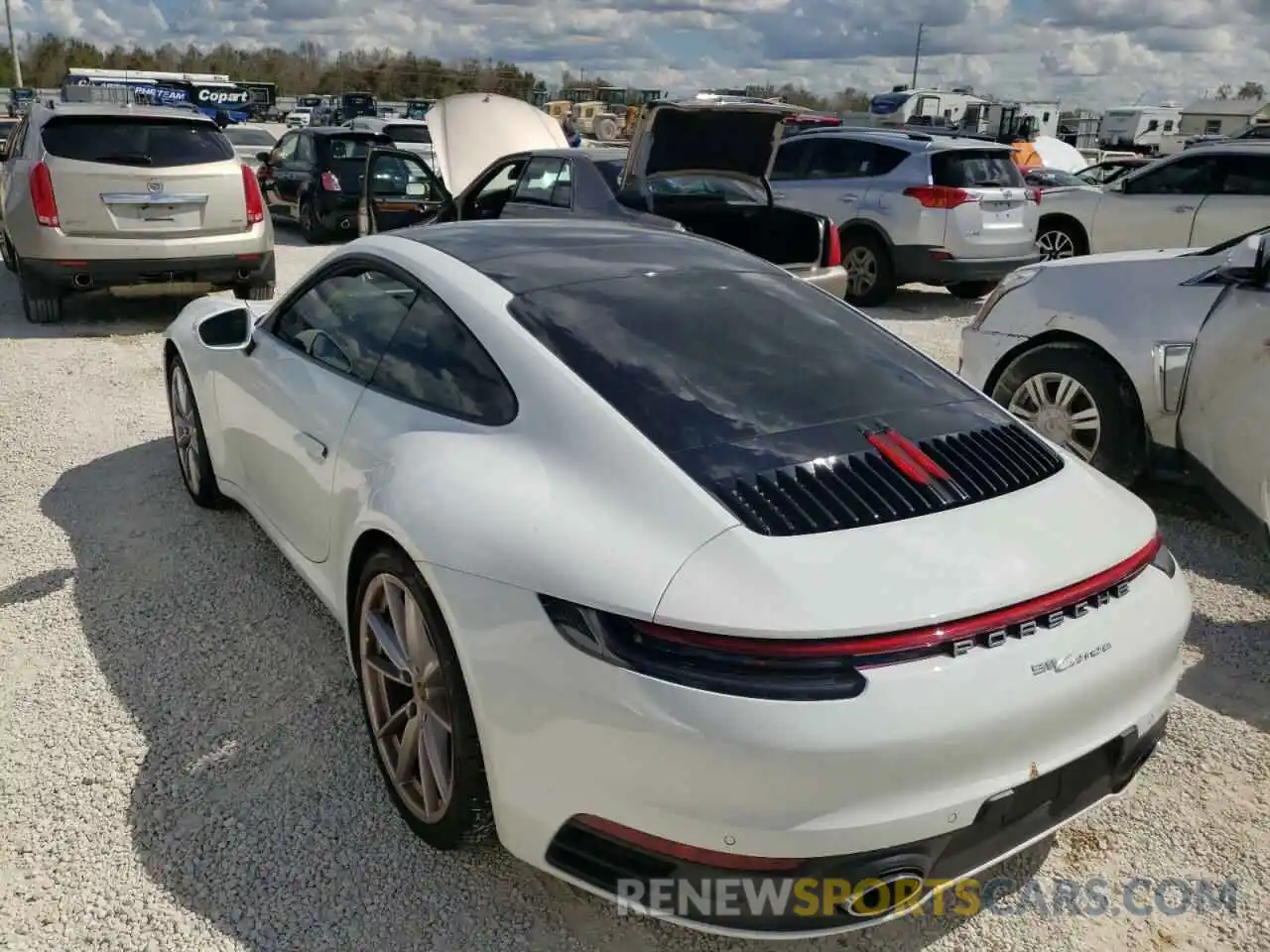 3 Photograph of a damaged car WP0AA2A94LS205095 PORSCHE 911 2020