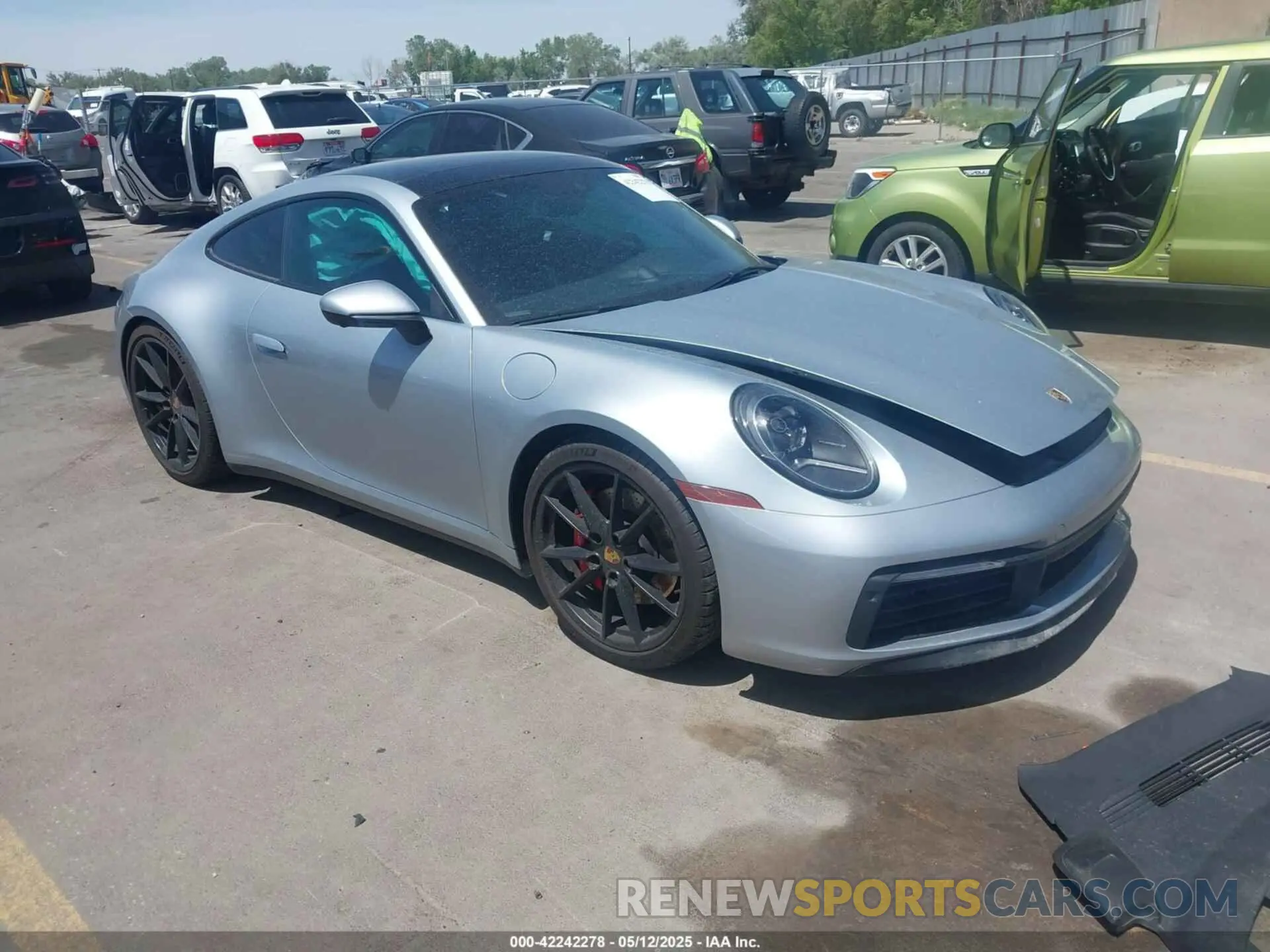 1 Photograph of a damaged car WP0AB2A90LS229570 PORSCHE 911 2020