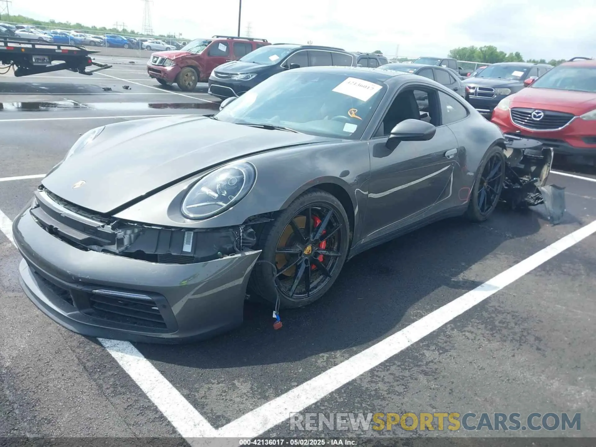 2 Photograph of a damaged car WP0AB2A92LS229313 PORSCHE 911 2020