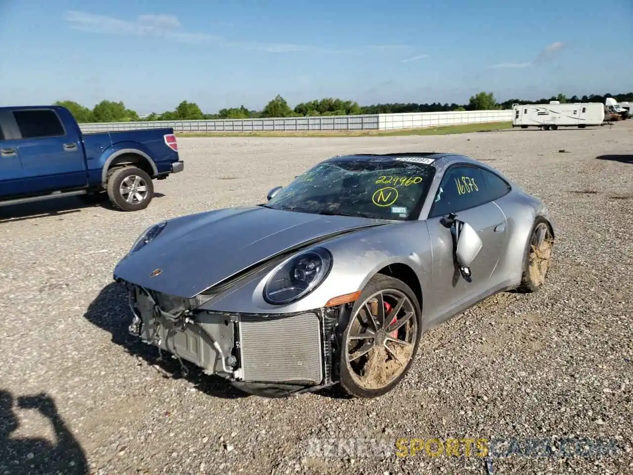 2 Photograph of a damaged car WP0AB2A92LS229960 PORSCHE 911 2020