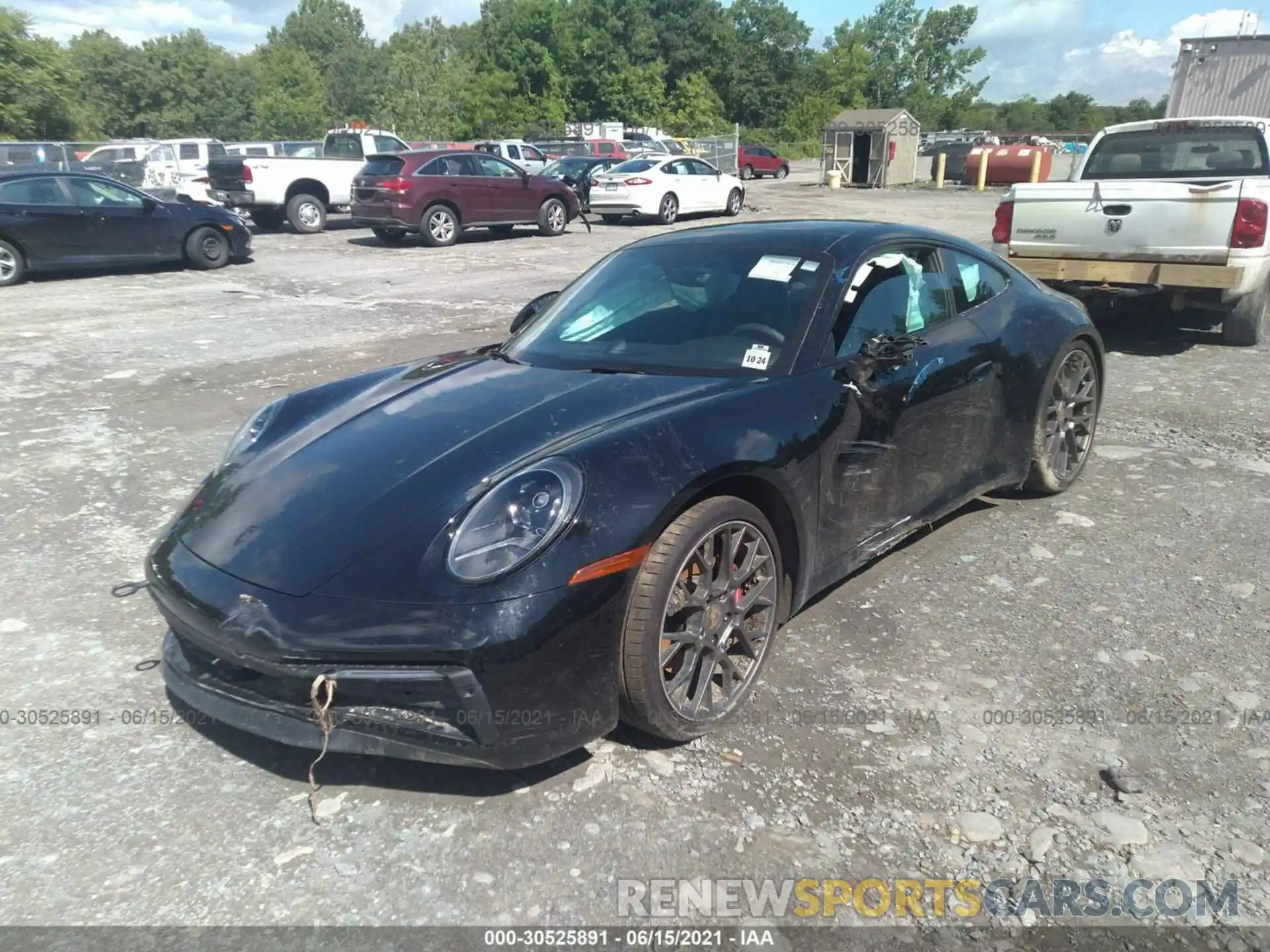 2 Photograph of a damaged car WP0AB2A95LS226065 PORSCHE 911 2020