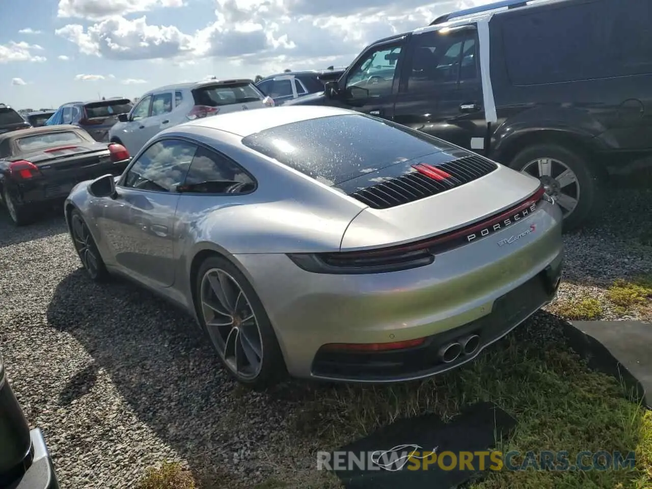 2 Photograph of a damaged car WP0AB2A95LS226762 PORSCHE 911 2020