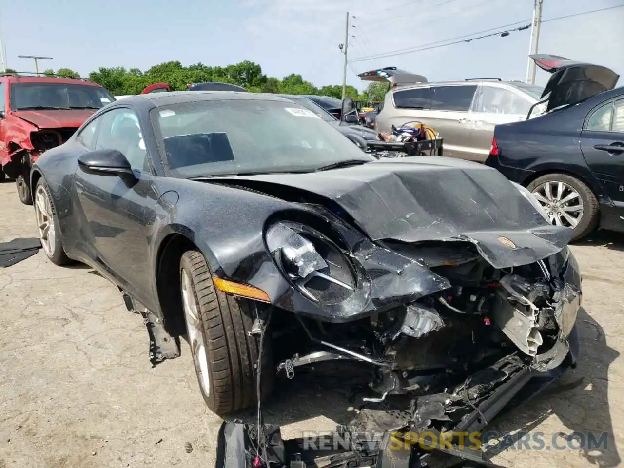 1 Photograph of a damaged car WP0AA2A90MS205127 PORSCHE 911 2021