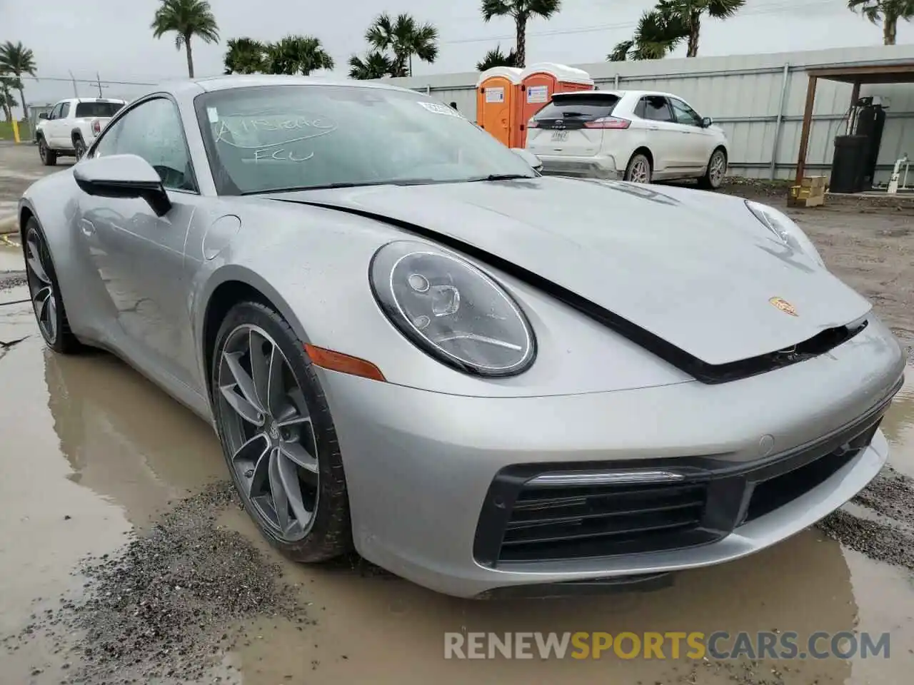 1 Photograph of a damaged car WP0AA2A94MS205583 PORSCHE 911 2021