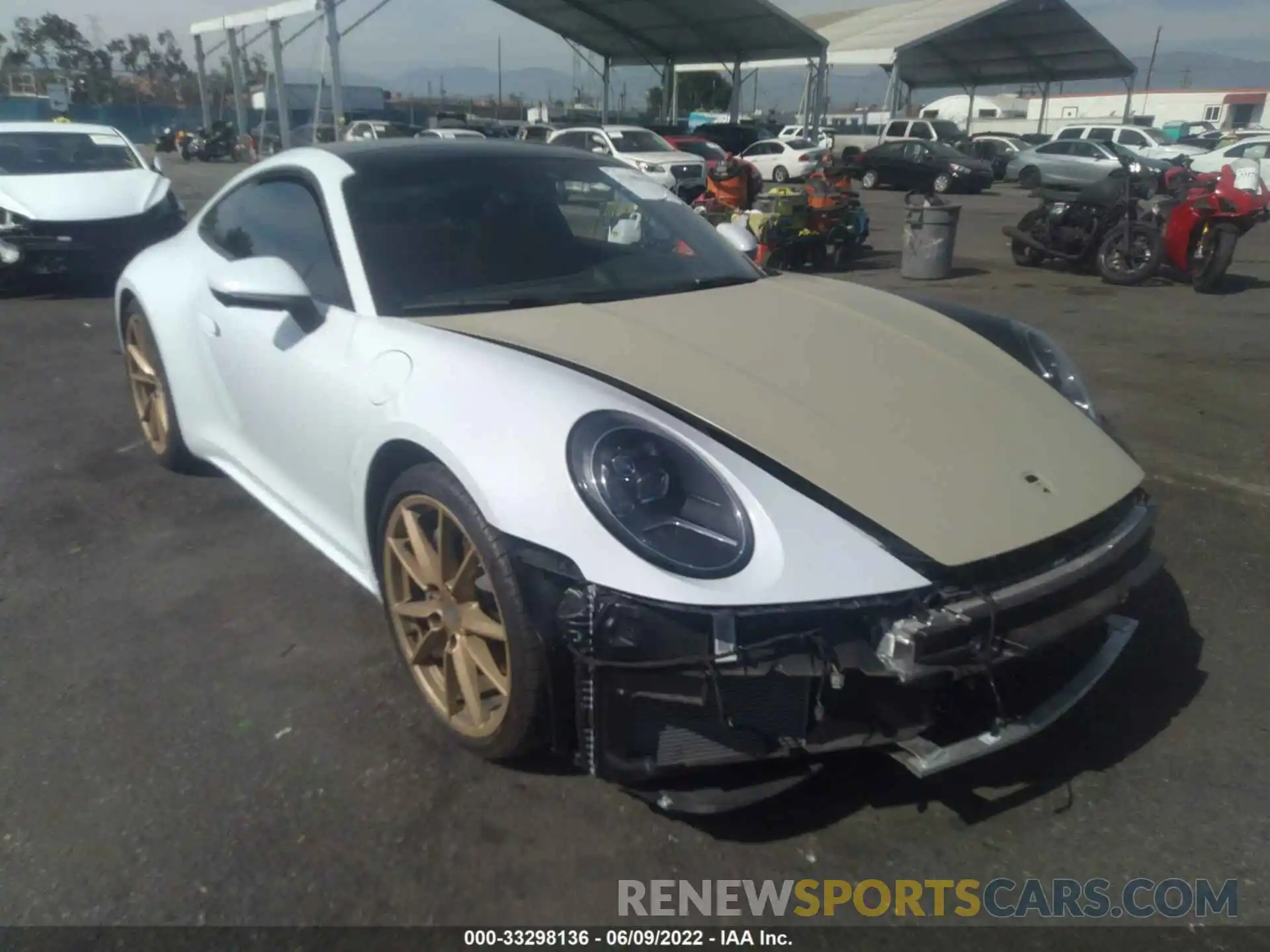 1 Photograph of a damaged car WP0AA2A94MS206698 PORSCHE 911 2021