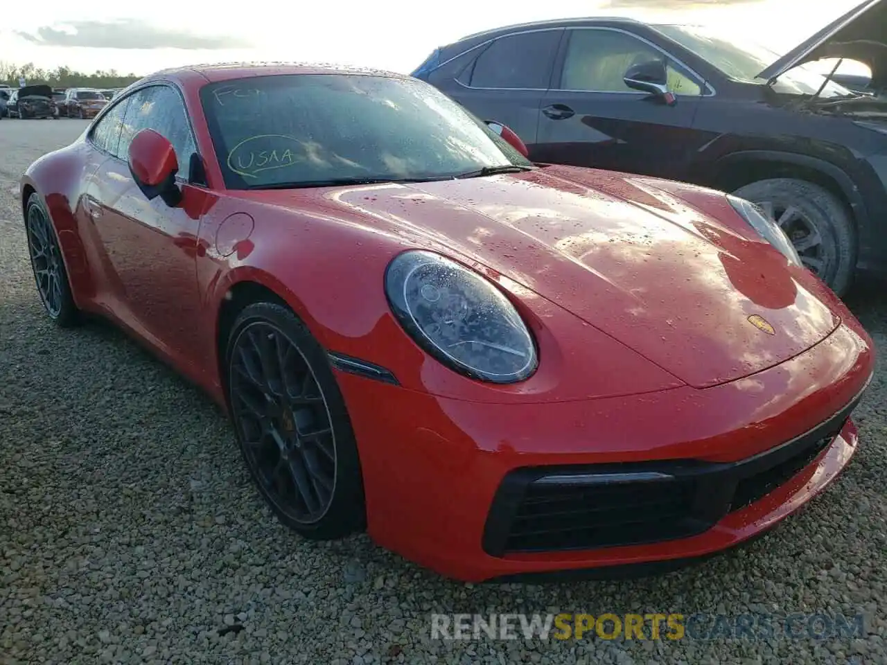 1 Photograph of a damaged car WP0AA2A95MS205253 PORSCHE 911 2021