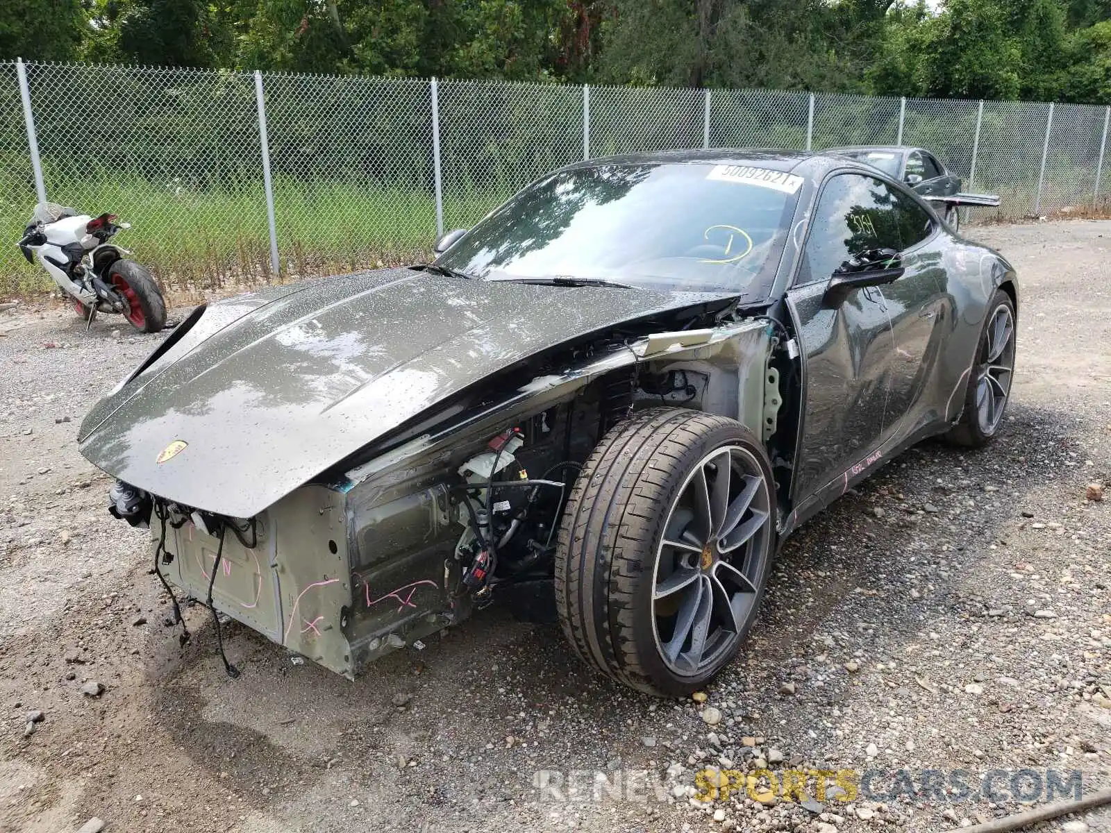 2 Photograph of a damaged car WP0AA2A95MS206127 PORSCHE 911 2021